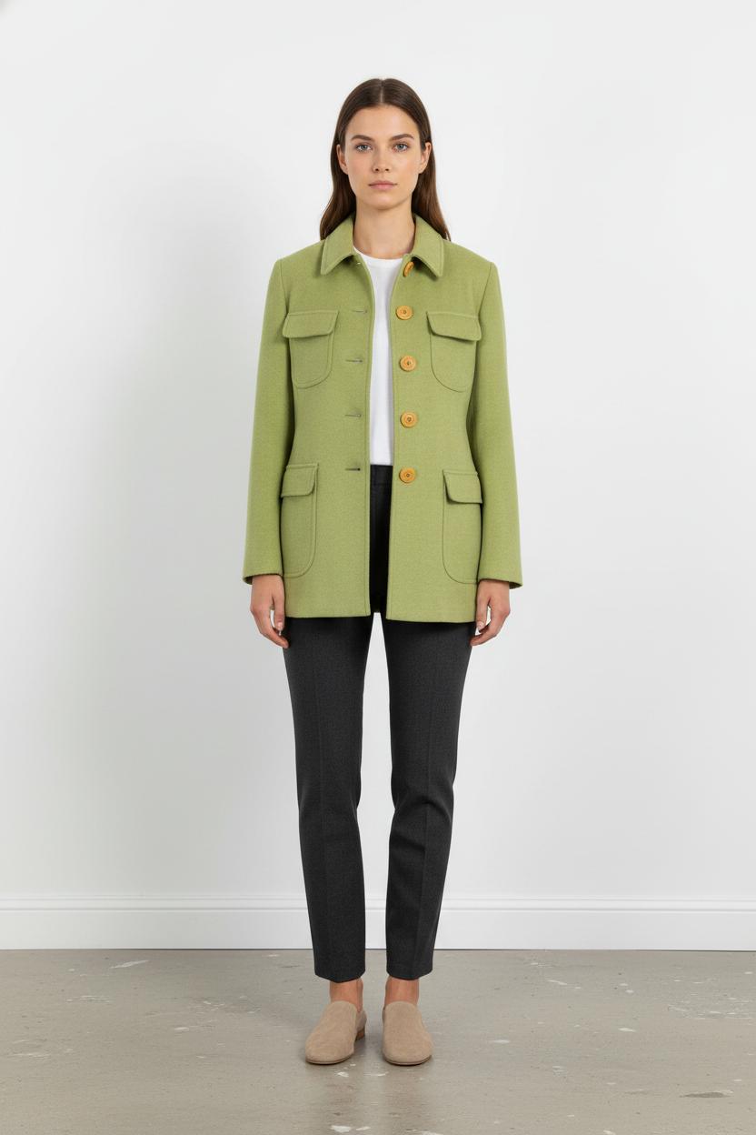 Long coat TARA JARMON - Seconde Main Green