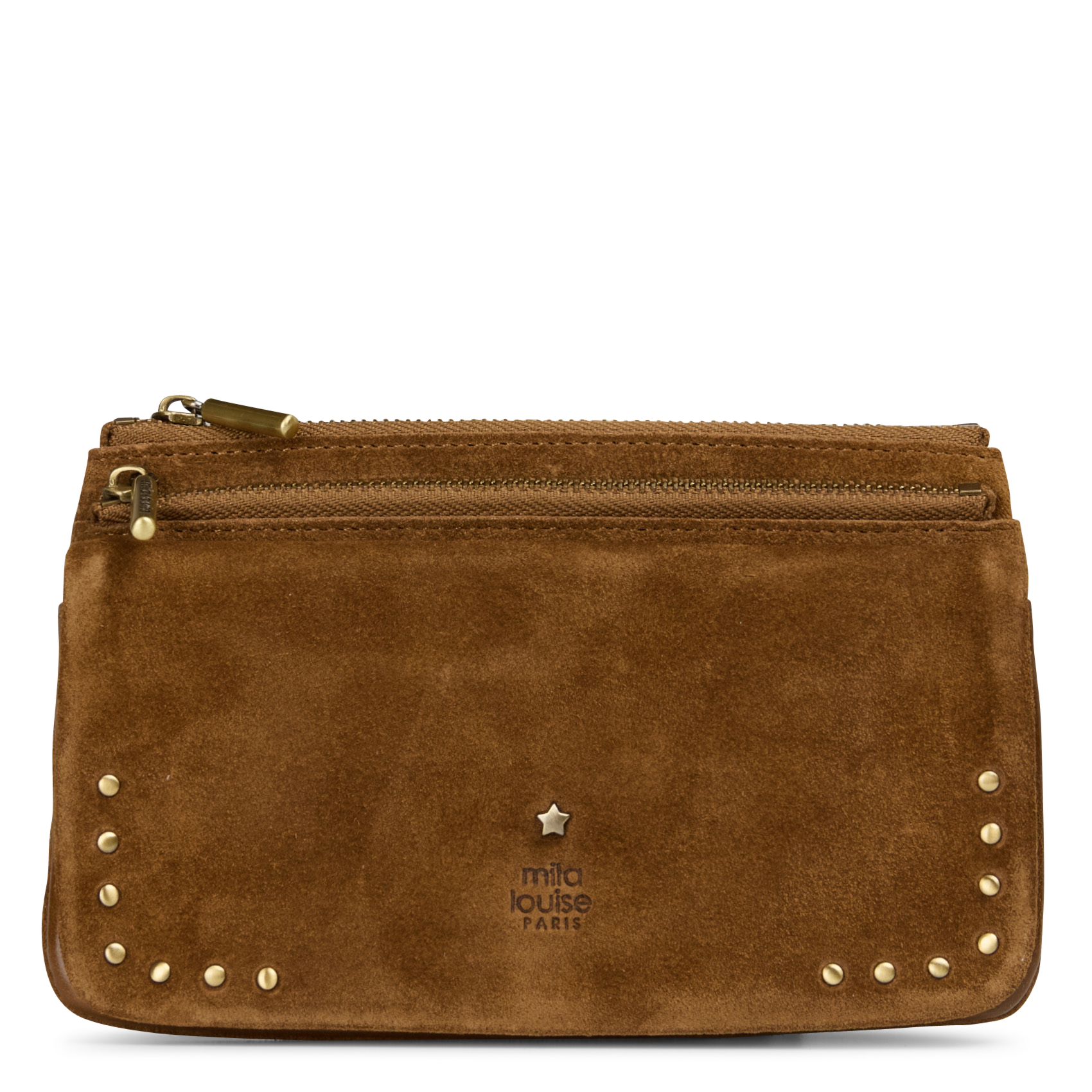 Portefeuille en cuir MILA LOUISE Beige