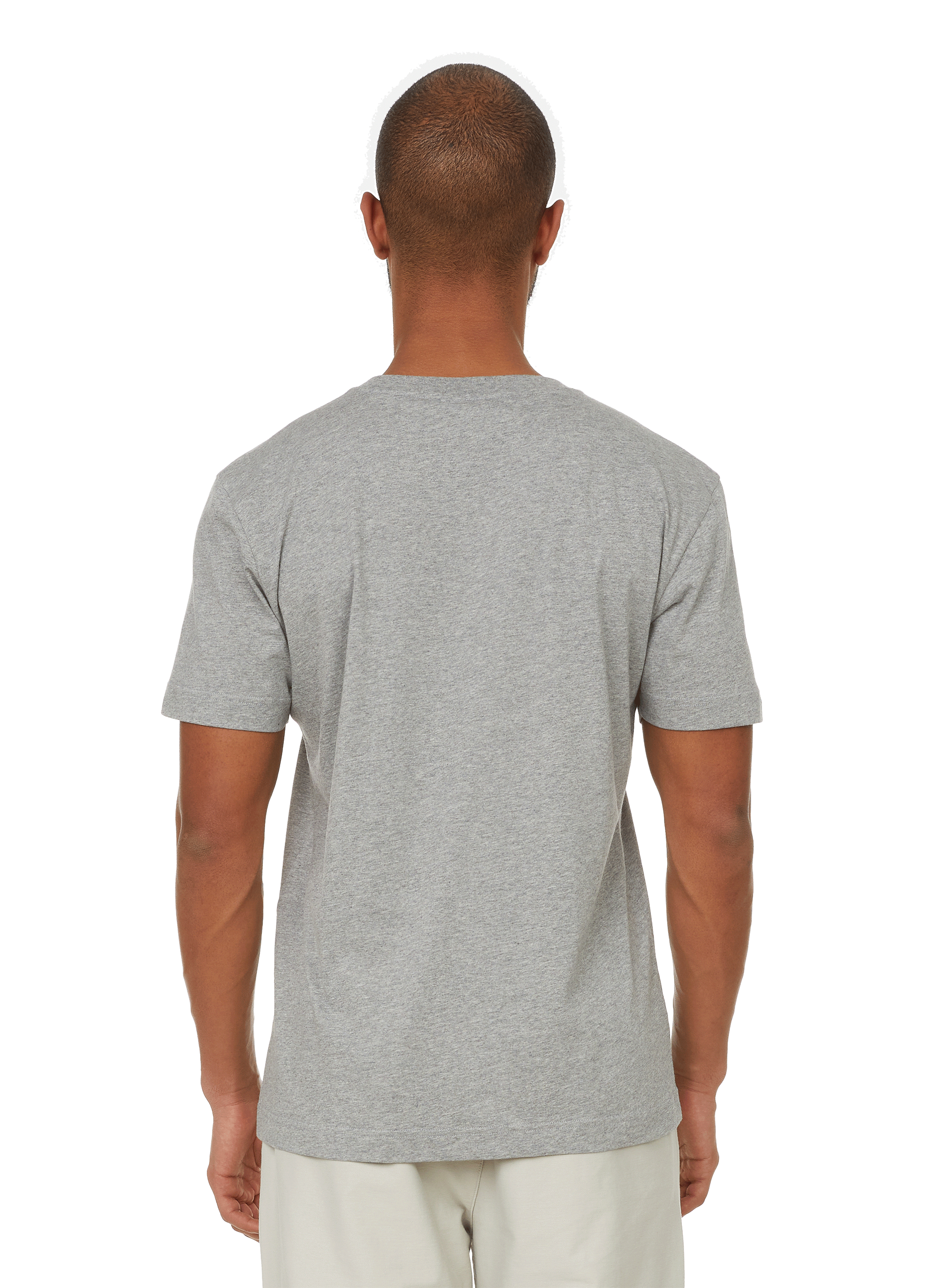 Round neck t-shirt in organic cotton jeff-o. AU PRINTEMPS PARIS Silver
