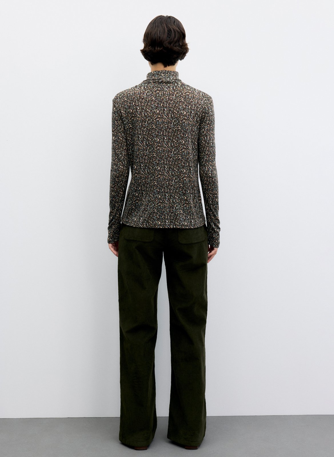 Rollkragenpullover mit Wollmuster GERARD DAREL Khaki