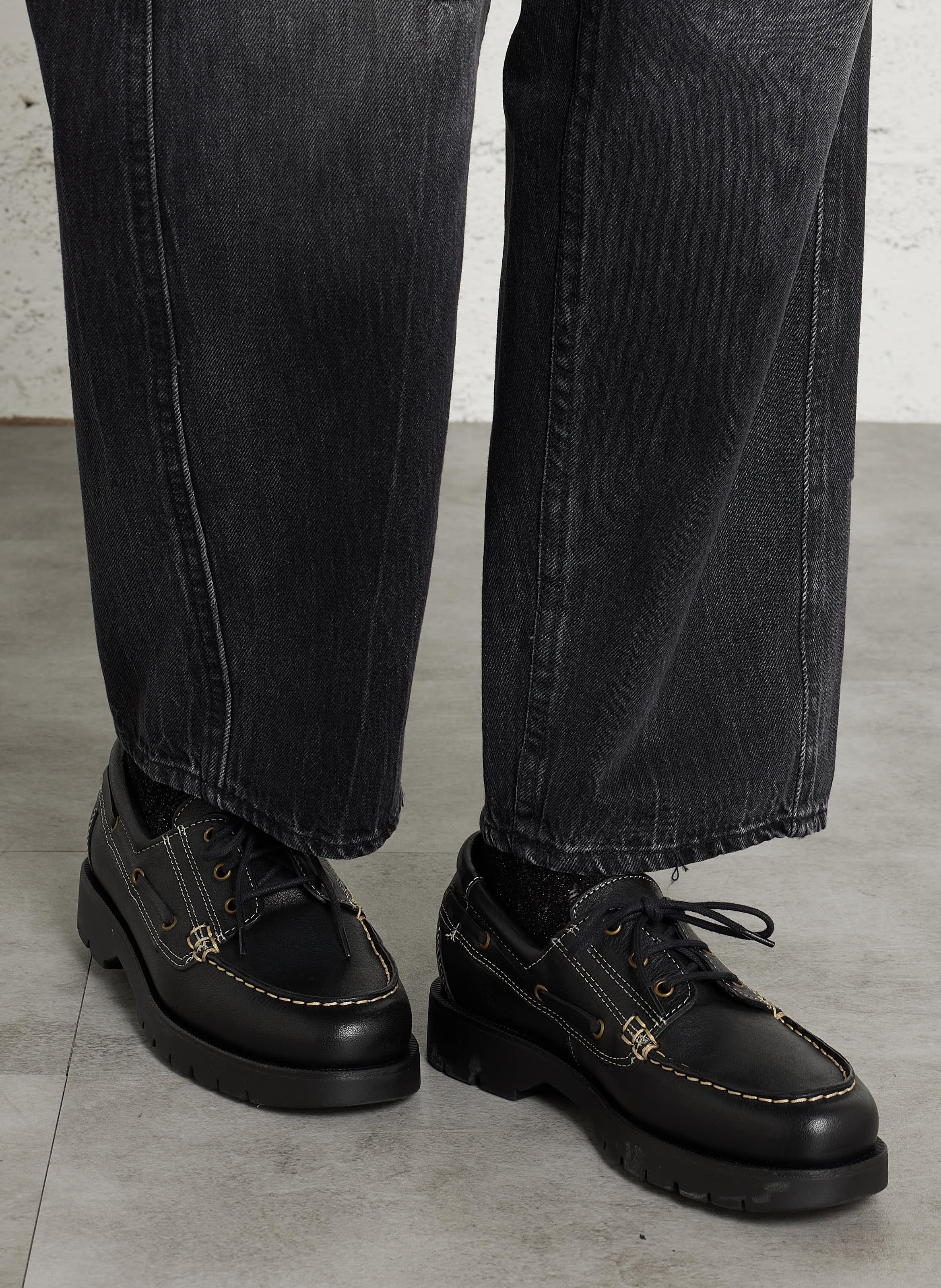Leather Derby shoes KLEMAN Black