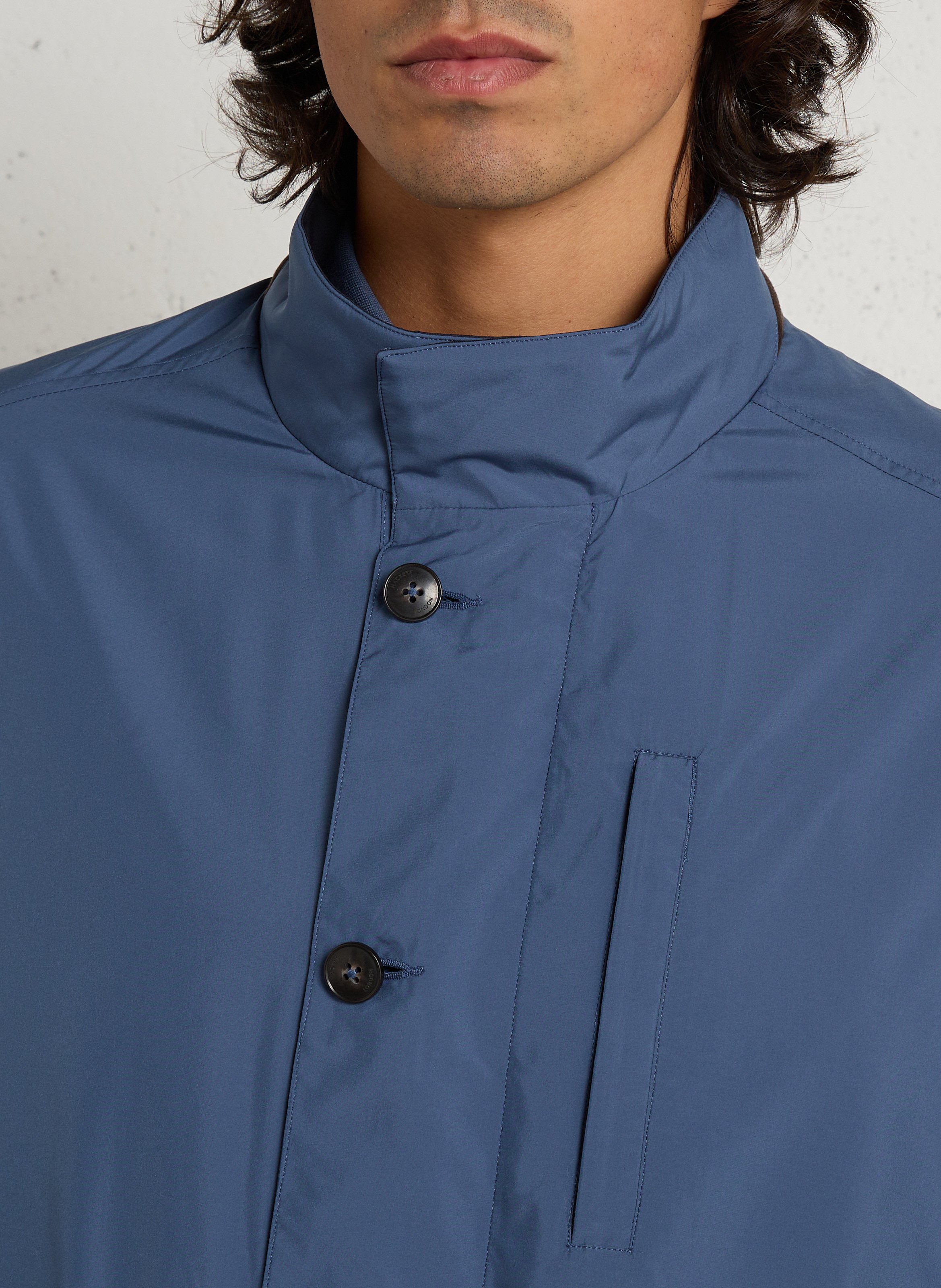 Veste imperméable col montant  HACKETT Bleu