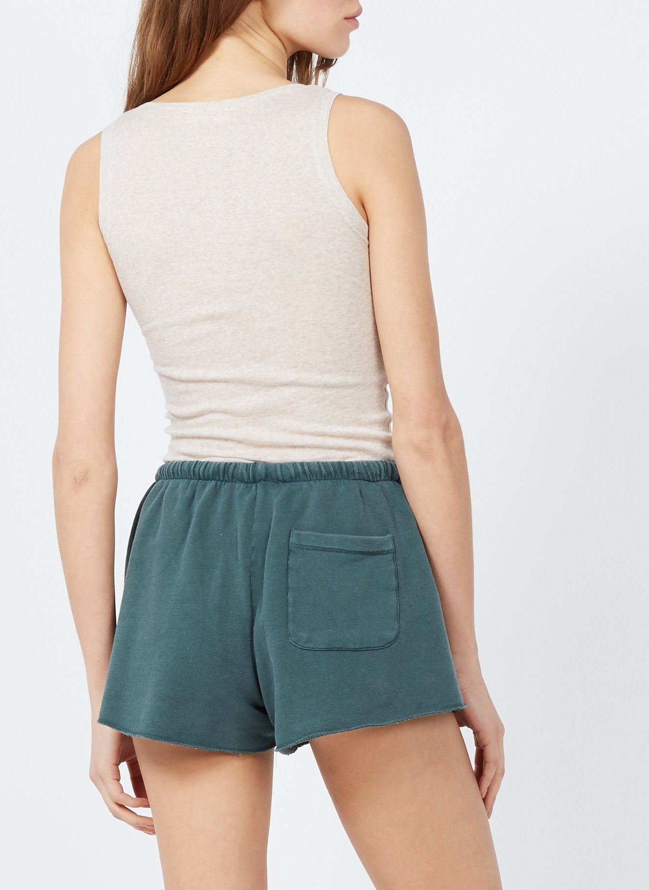 Katoenen singlet met ronde hals AMERICAN VINTAGE Beige