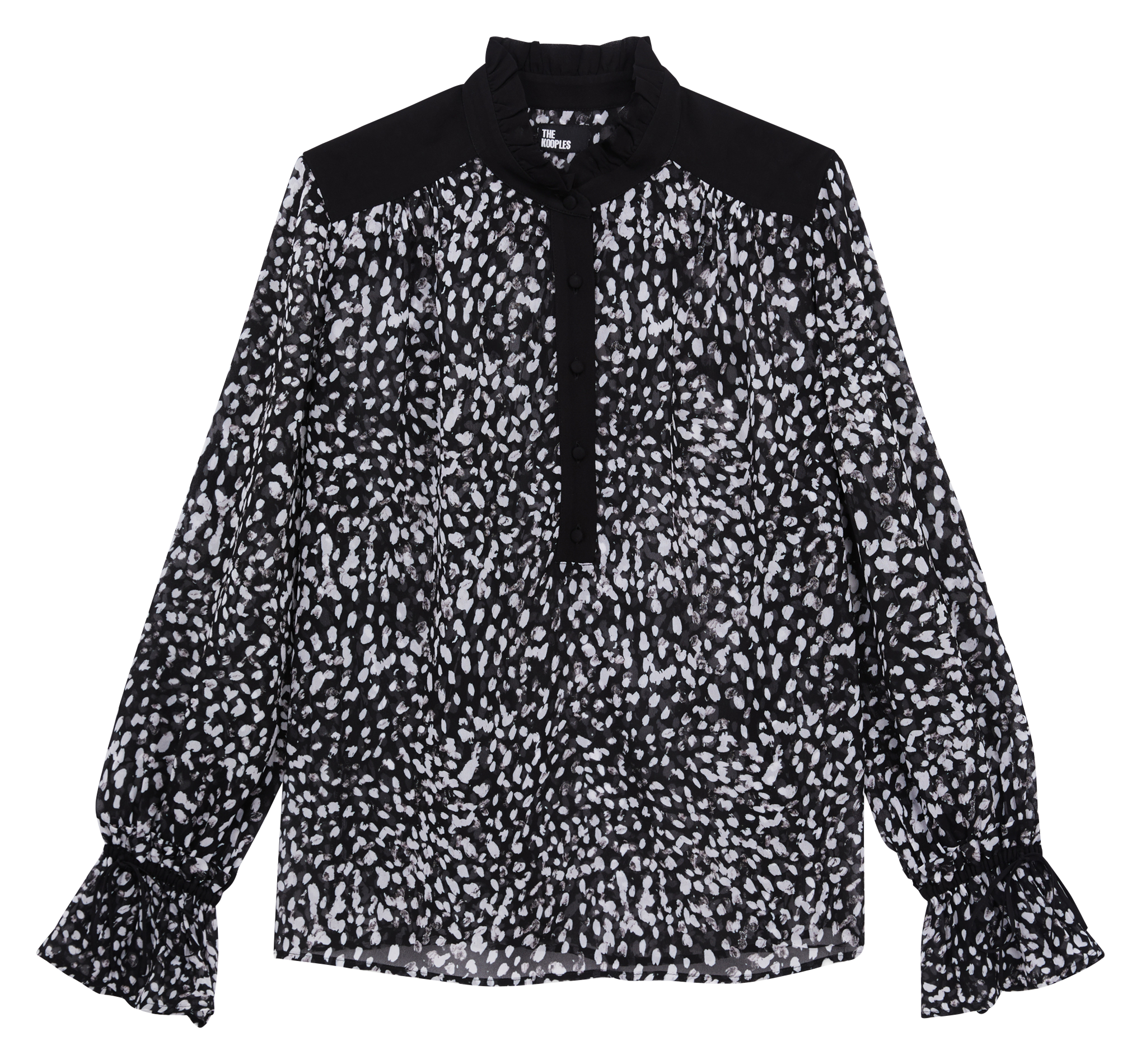Printed high-neck blouse THE KOOPLES Black