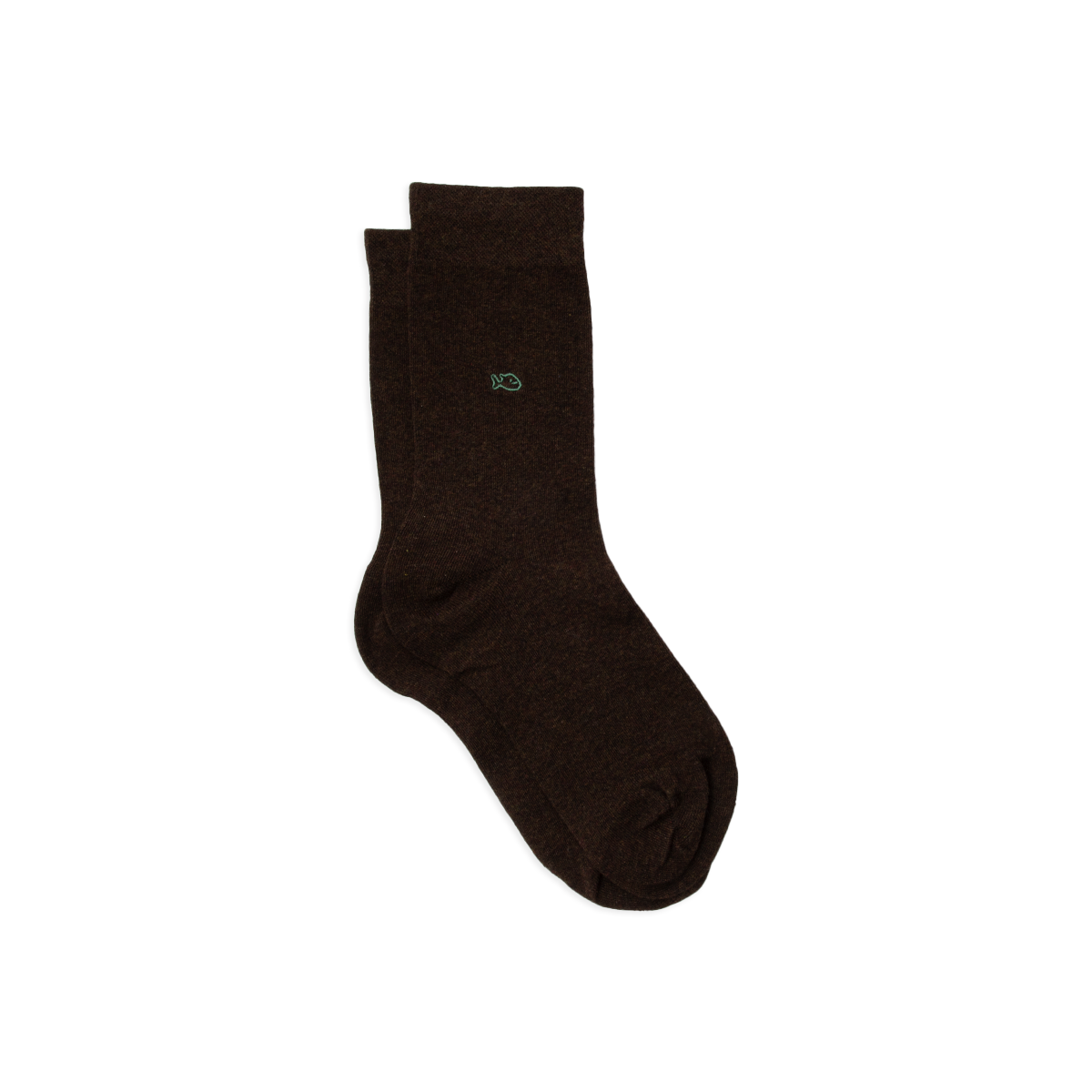 Solid combed cotton socks BILLYBELT Brown