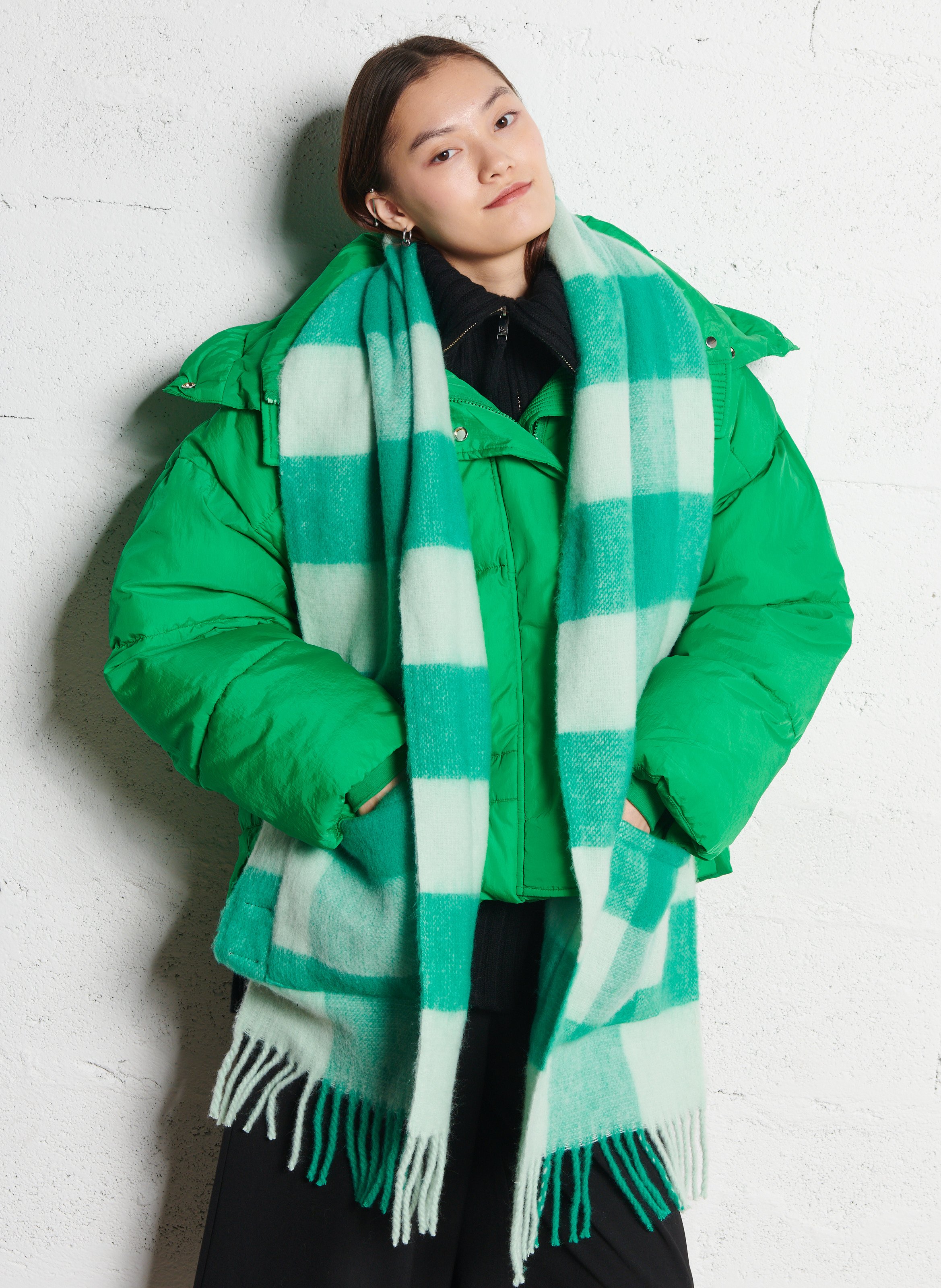 Geruite foulard GroenPIECES