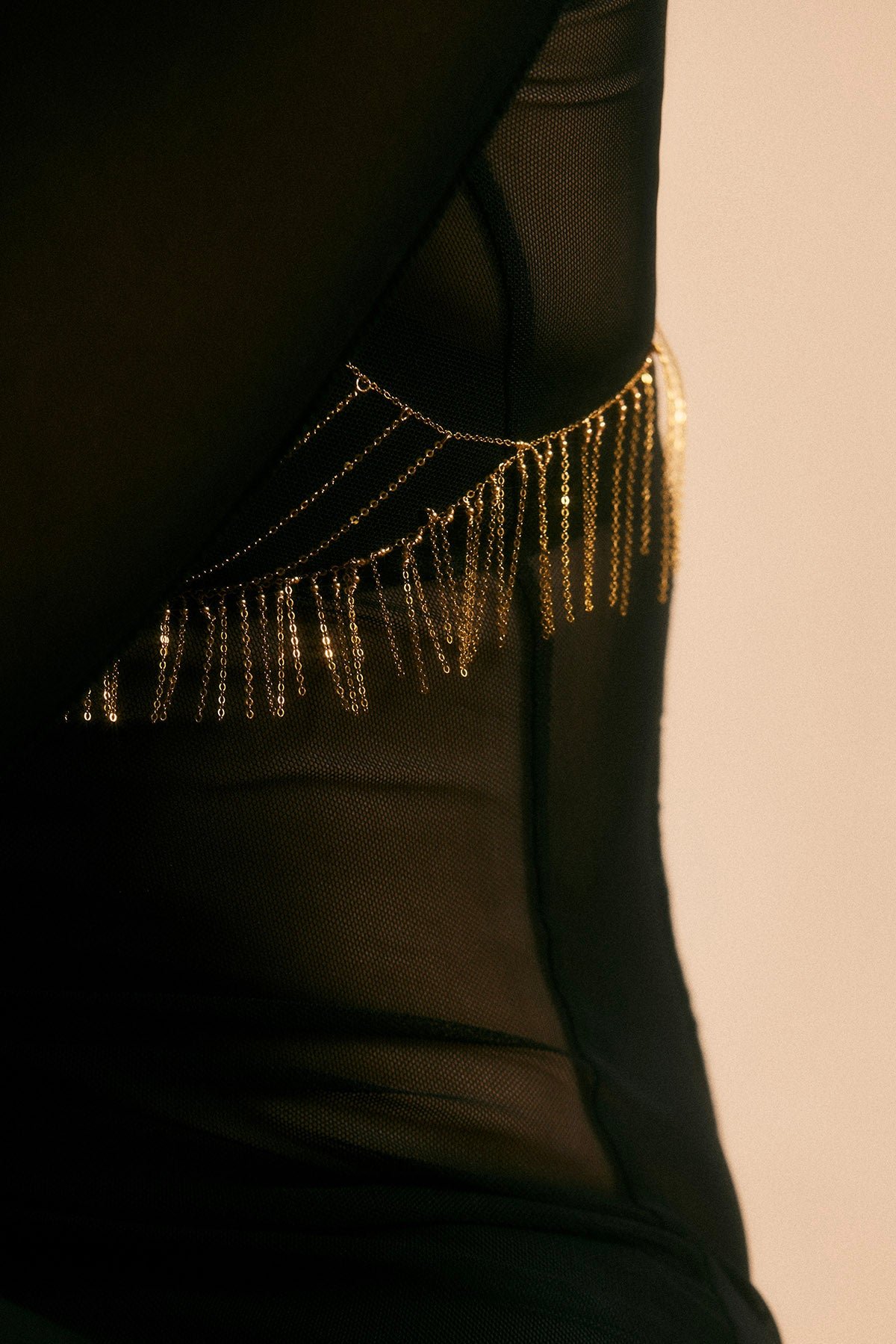 Fringe crop top YAY Golden