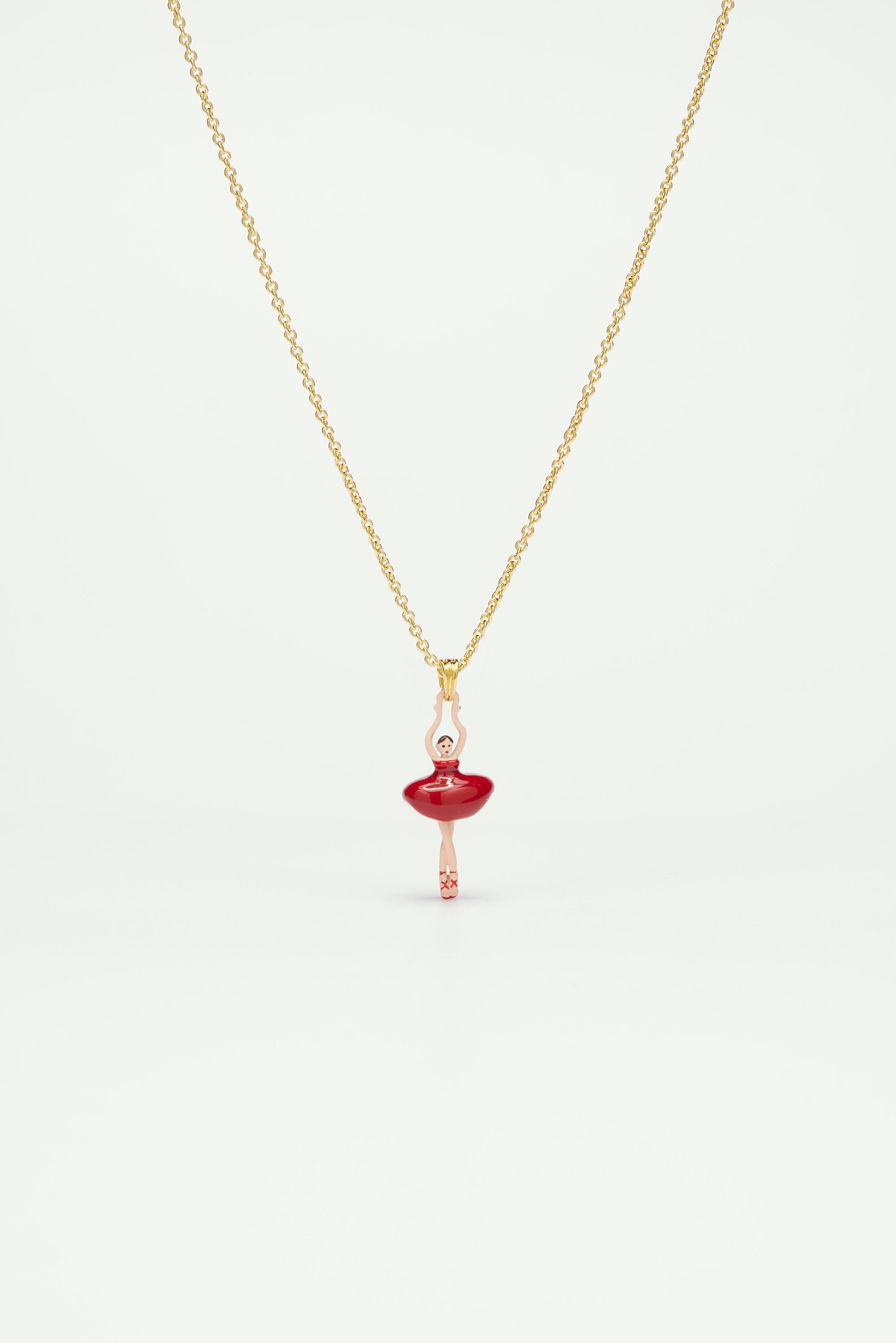 Mini ballerina tutu necklace LES NEREIDES Red