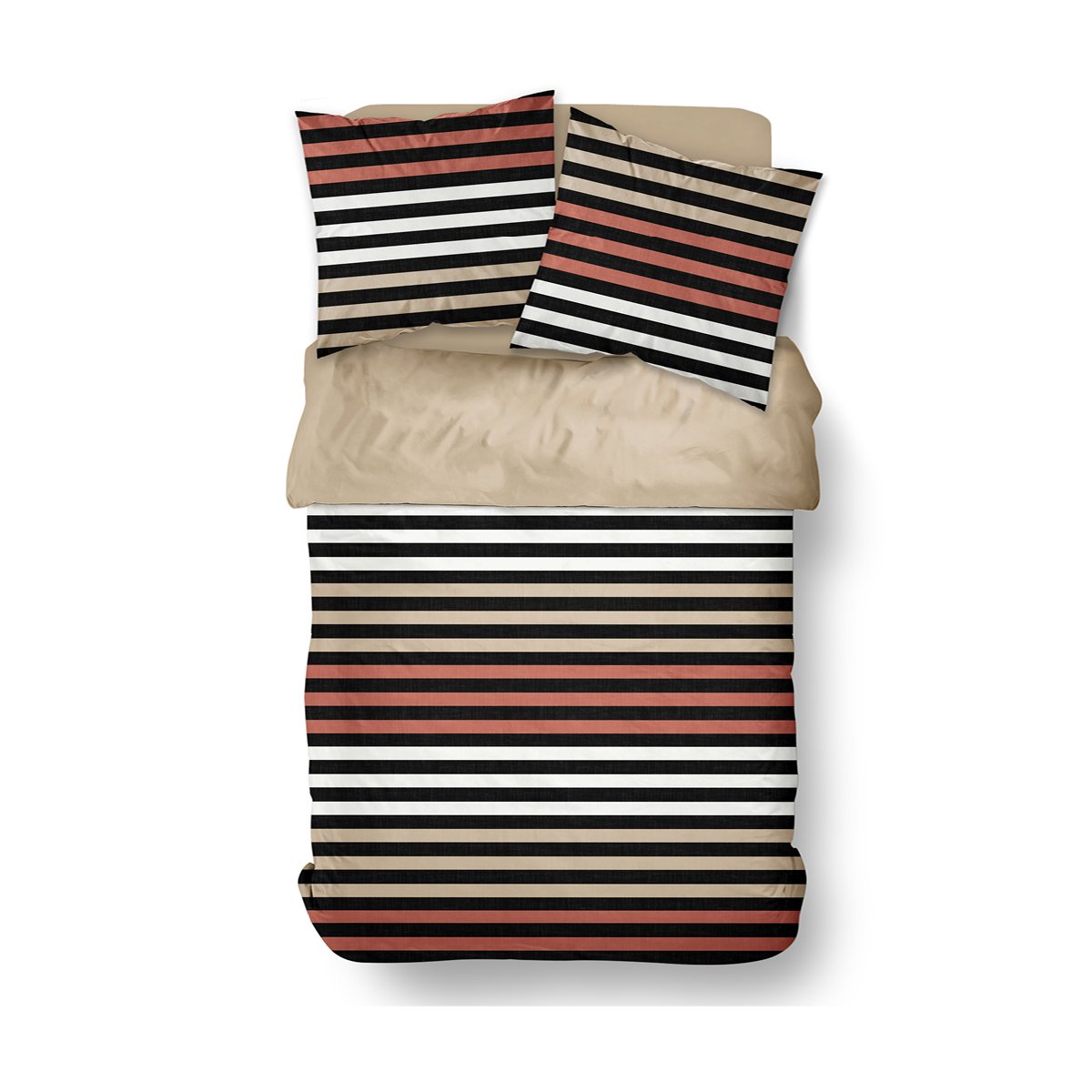 Printed cotton bed set TODAY LINGE DE MAISON Black