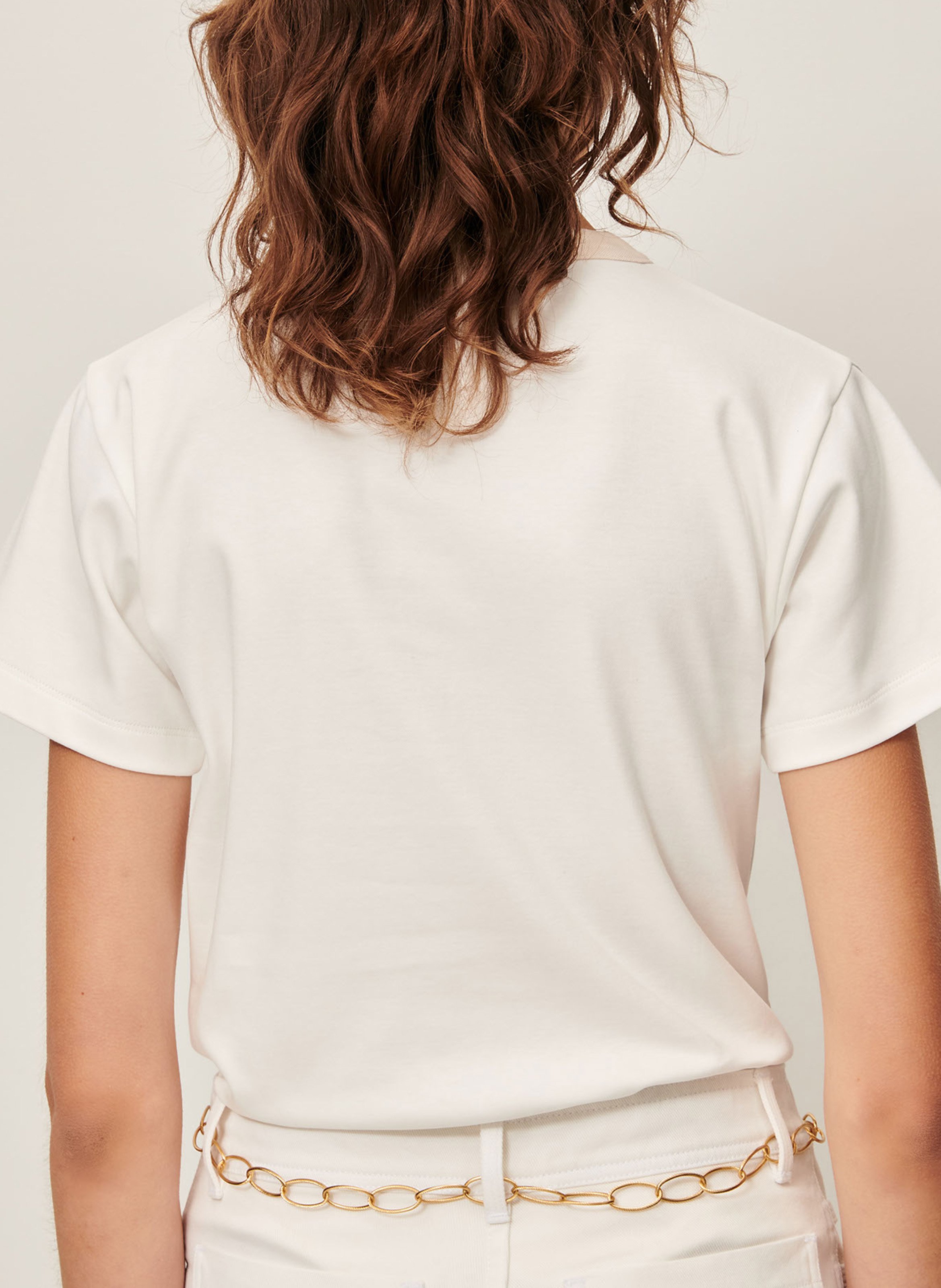 Tee-shirt droit en coton SESSUN Blanc