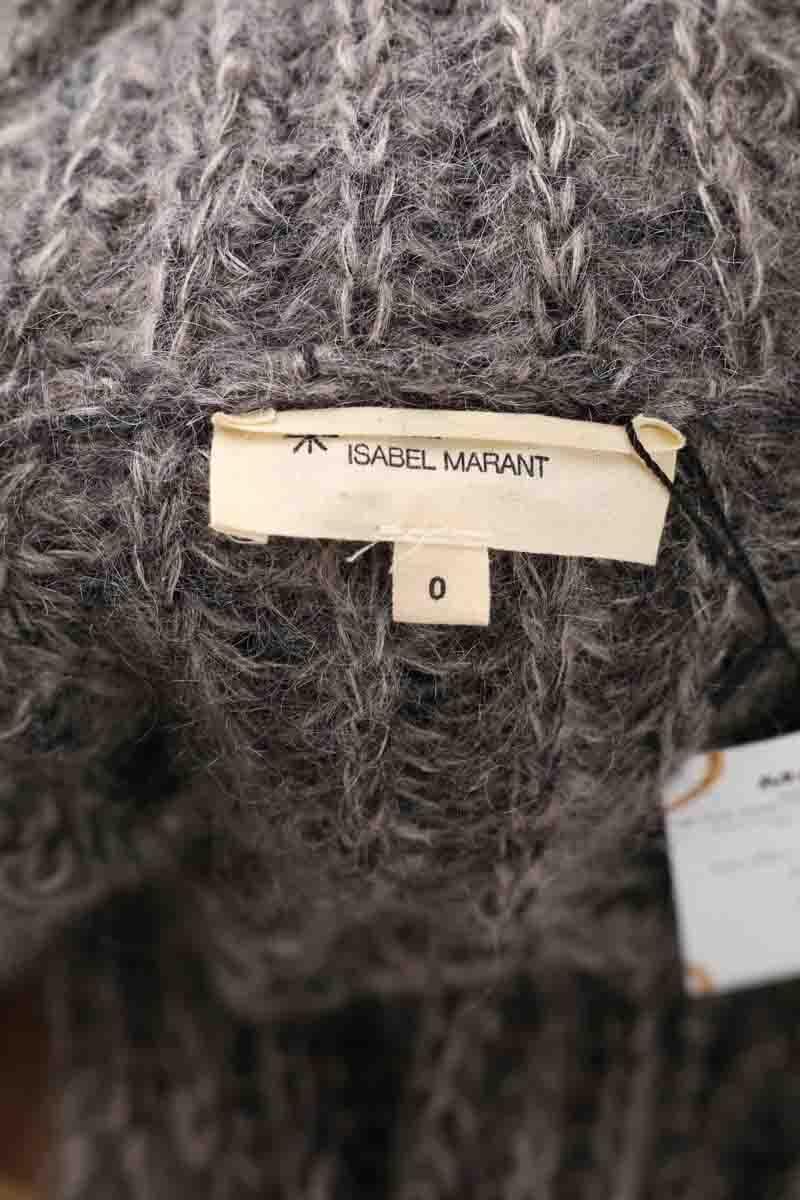 Dual material cardigan ISABEL MARANT ÉTOILE - SECONDE MAIN Grey
