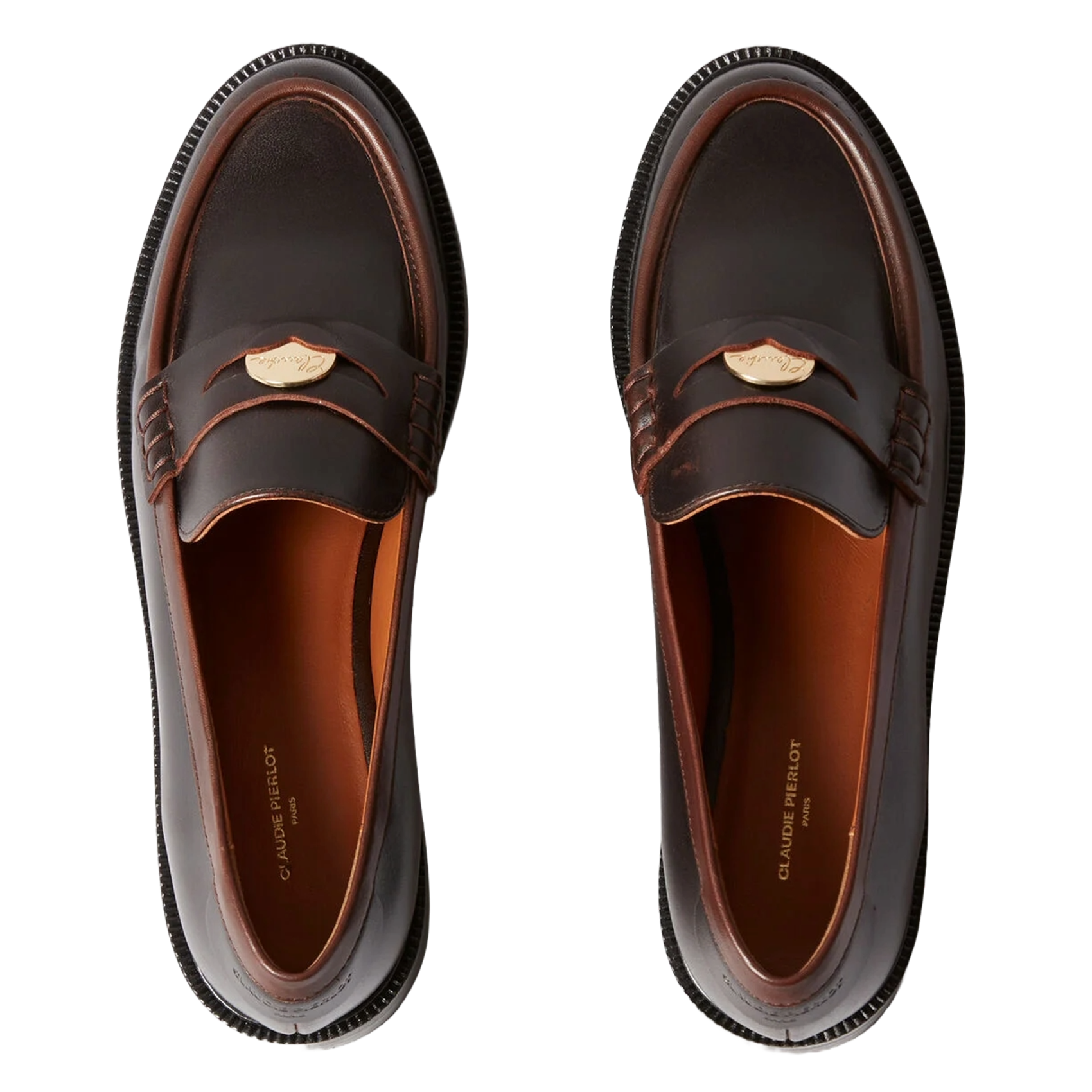 Mocassins en cuir CLAUDIE PIERLOT Marron