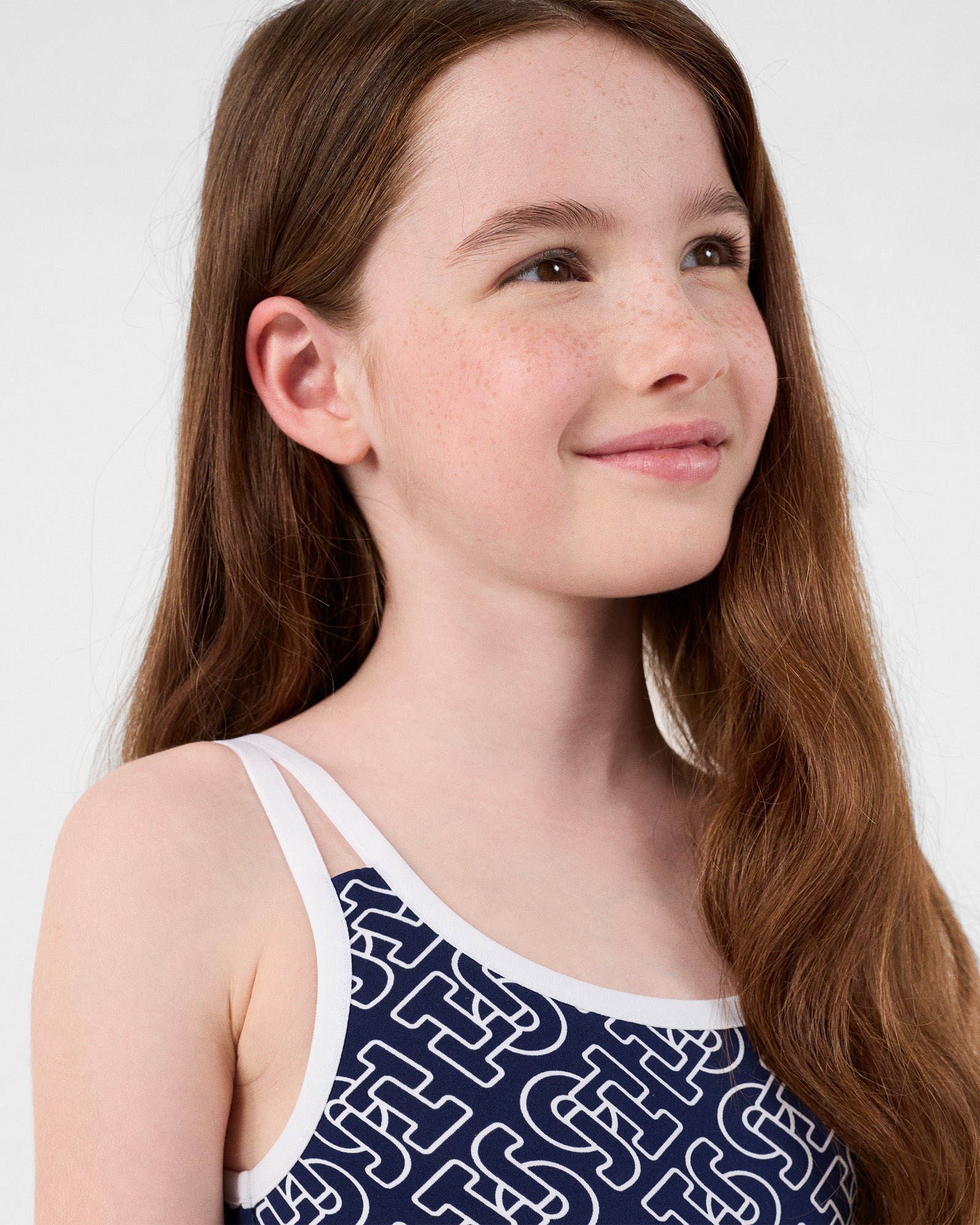 Monogram one-piece swimsuit JOTT Blue