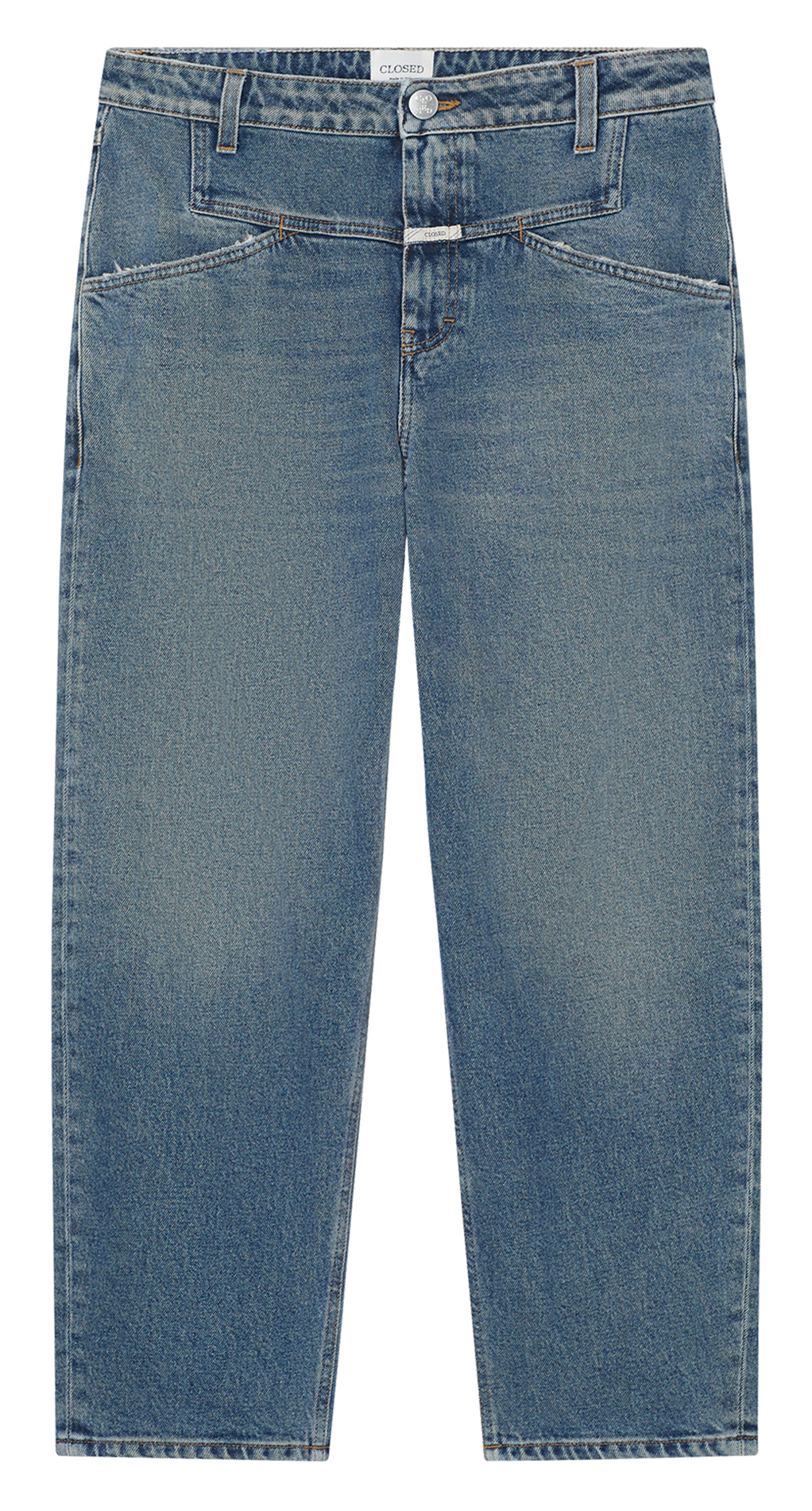 Cotton-blend wide-leg jeans CLOSED Blue