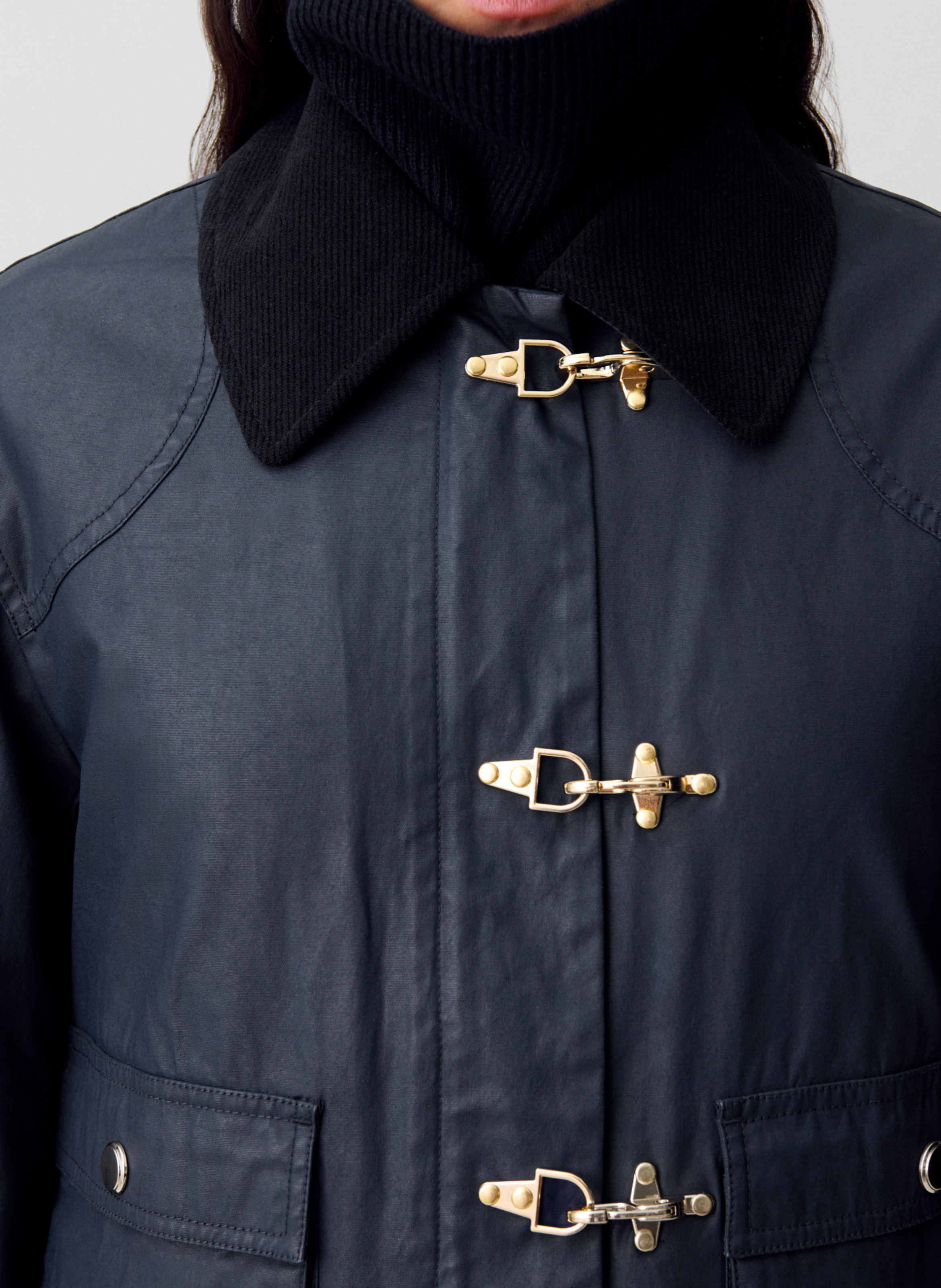 Mantel mit Hemdkragen CLAUDIE PIERLOT Blau