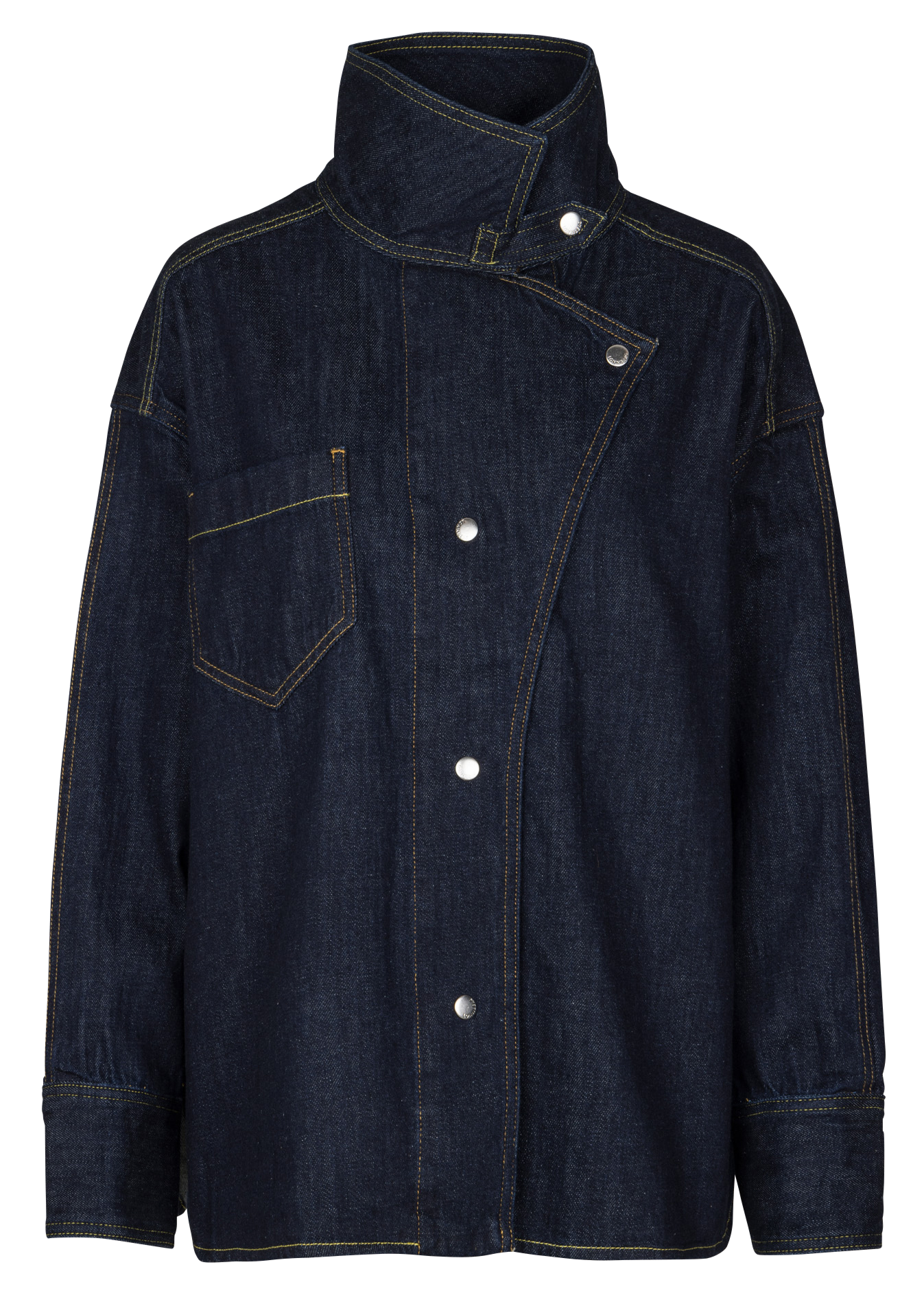 Veste en jean oversize en coton MARGAUX LONNBERG Bleu