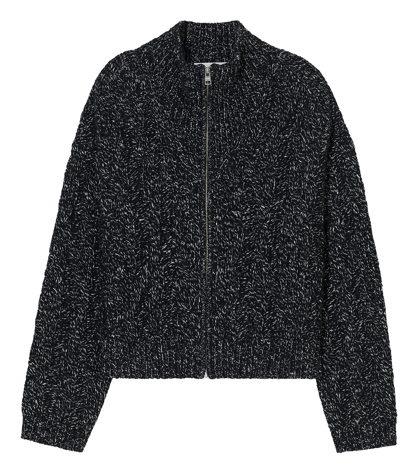 Gilet col rond en laine et en coton mélangé CLOSED Gris