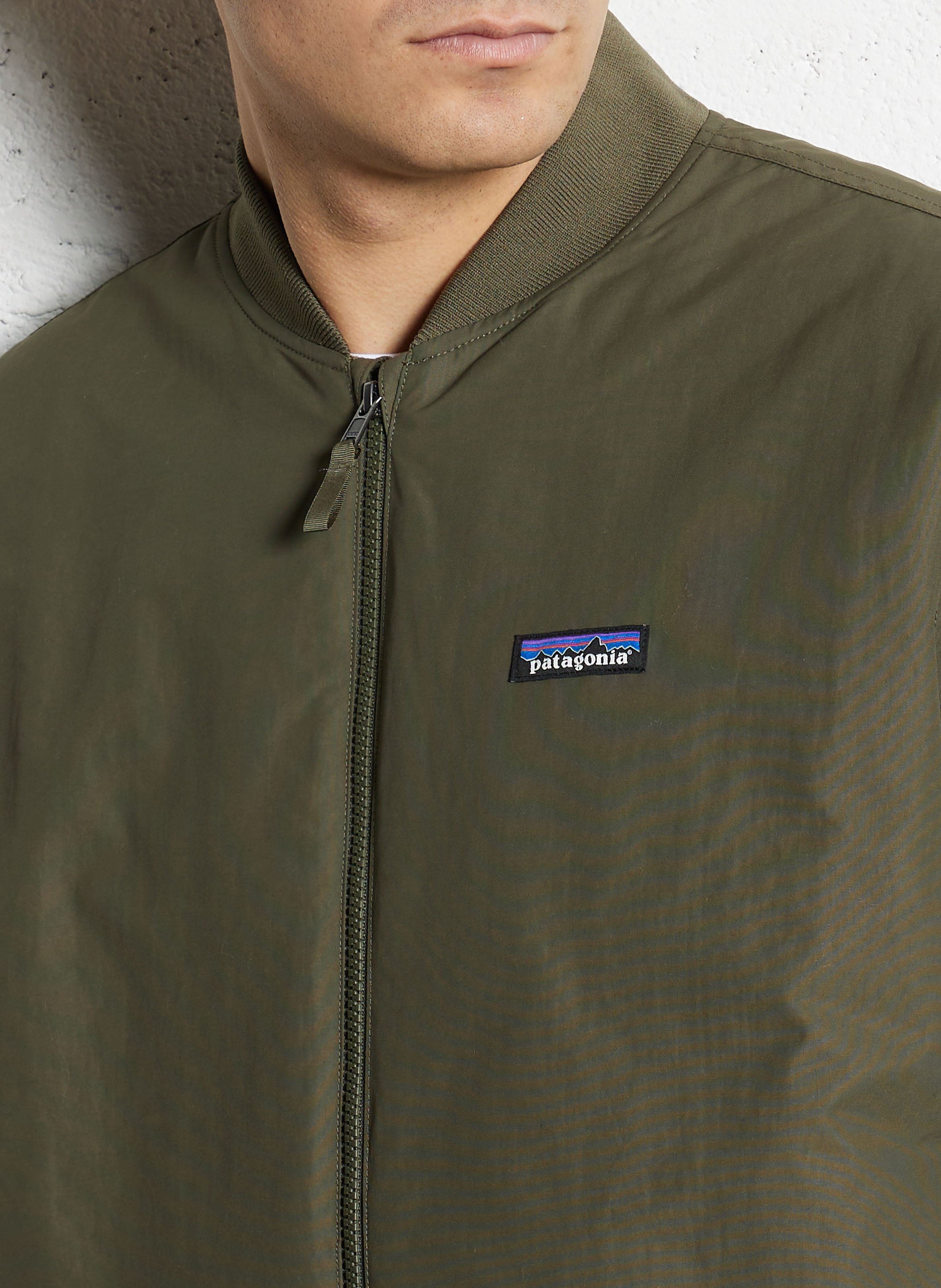 Solid Oversized Zip-up Jacket PATAGONIA Green