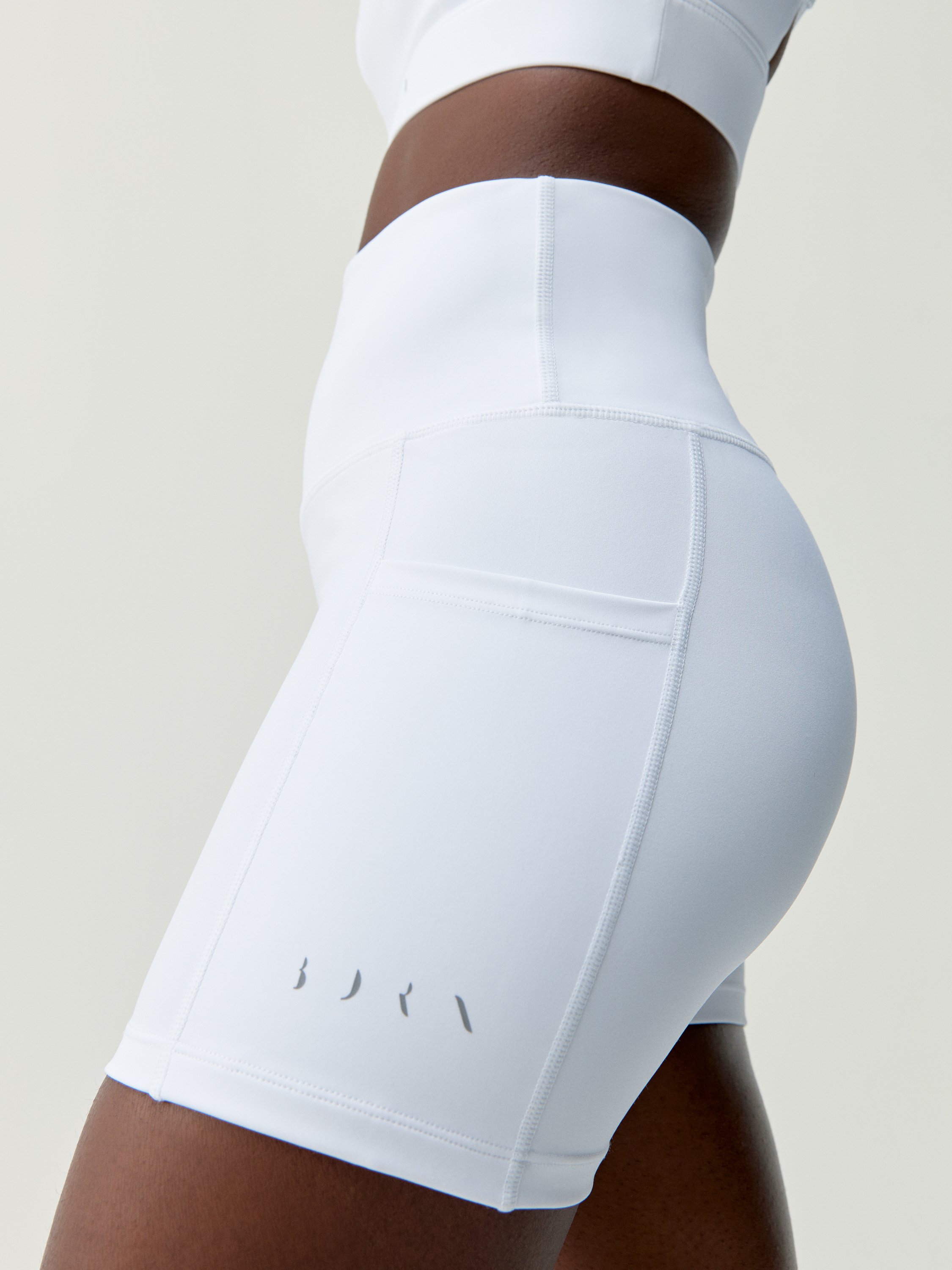 Short women's cycling sports CIRA White