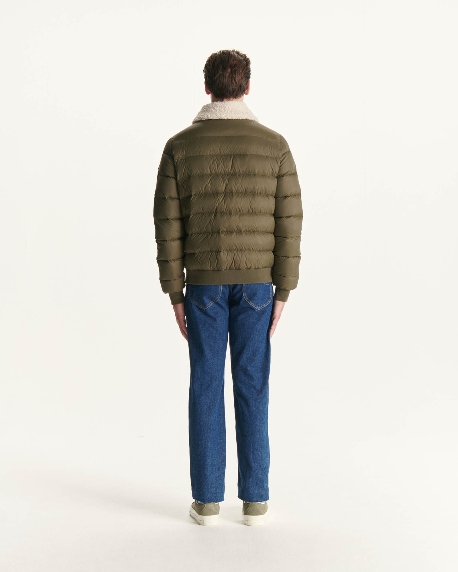 Lightweight Aviator Puffer Jacket Danny JOTT Green