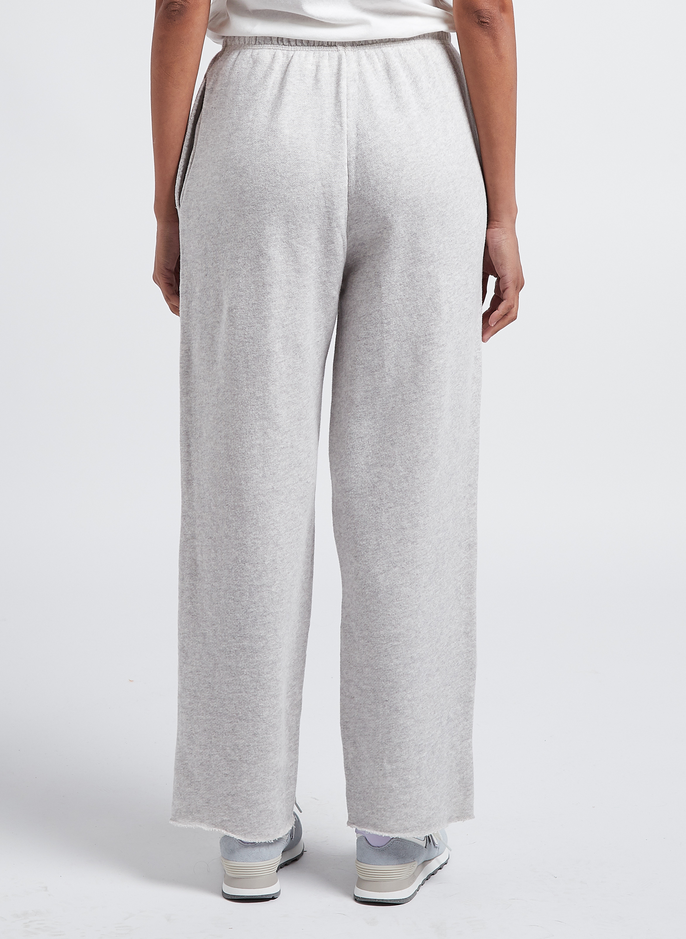 Jogging droit en coton AMERICAN VINTAGE Gris