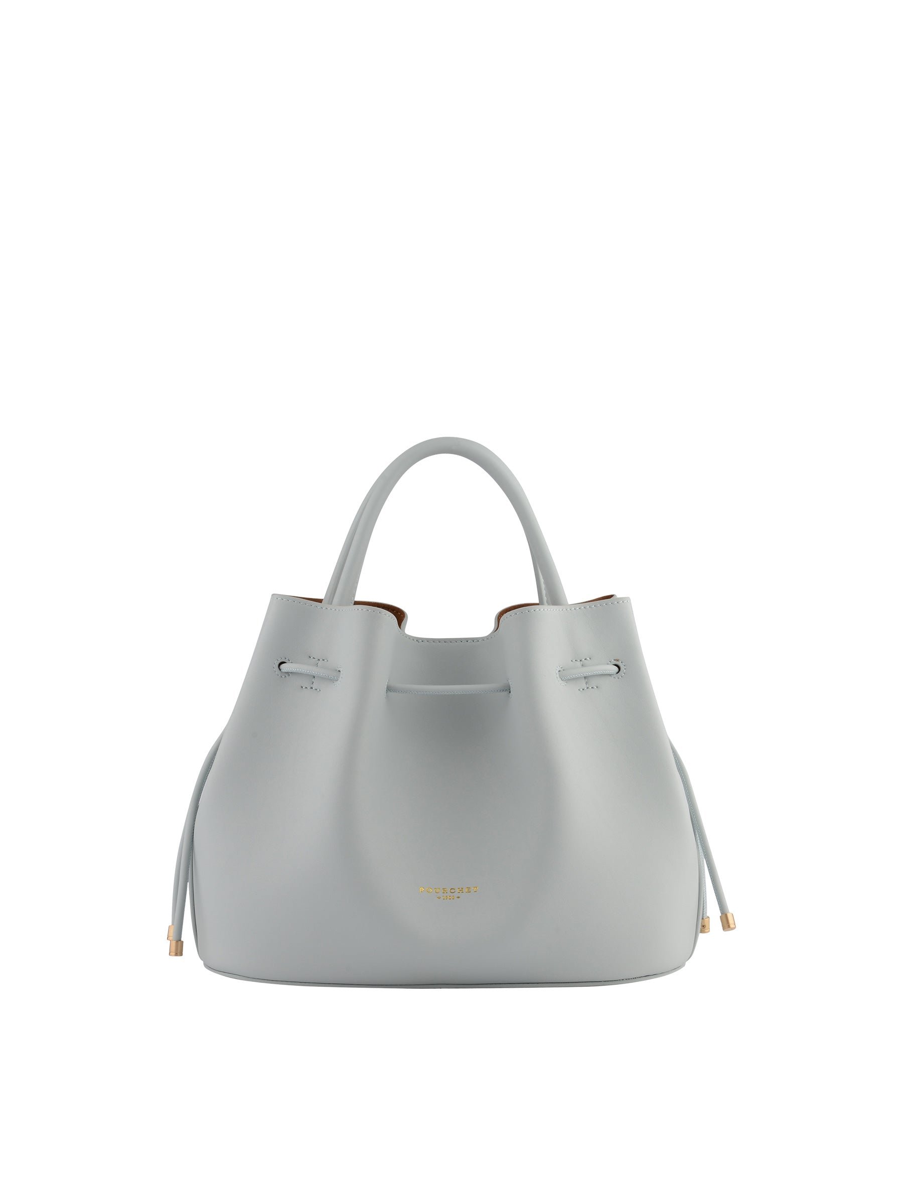 Calfskin leather handbag POURCHET