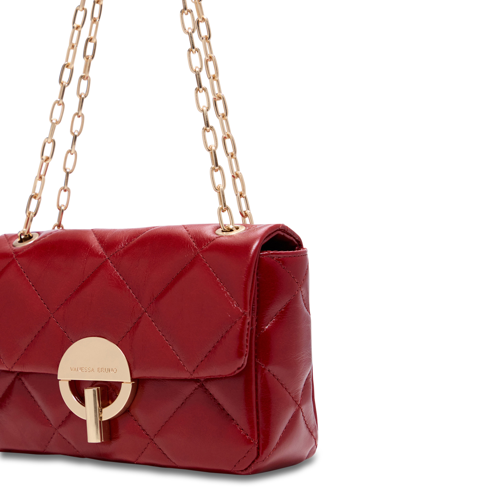 Dori leather shoulder bag VANESSA BRUNO Red