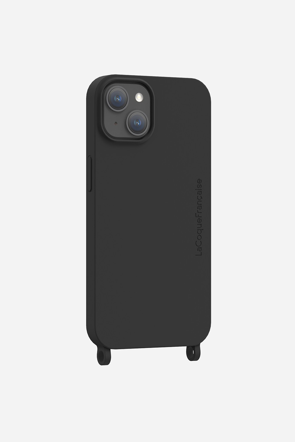 Soft touch phone case with rings for iPhone 14 Plus LA COQUE FRANCAISE Black