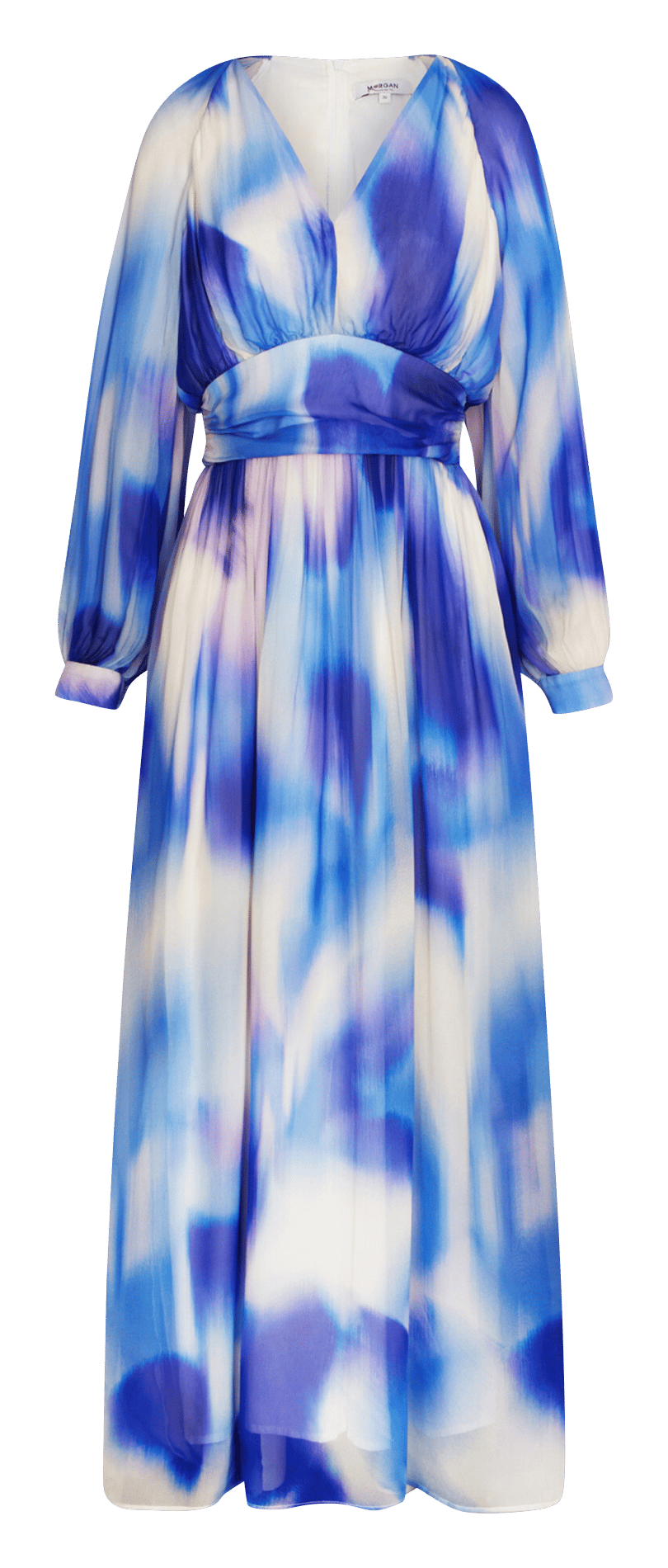 Robe longue imprimée col v MORGAN Multicolore