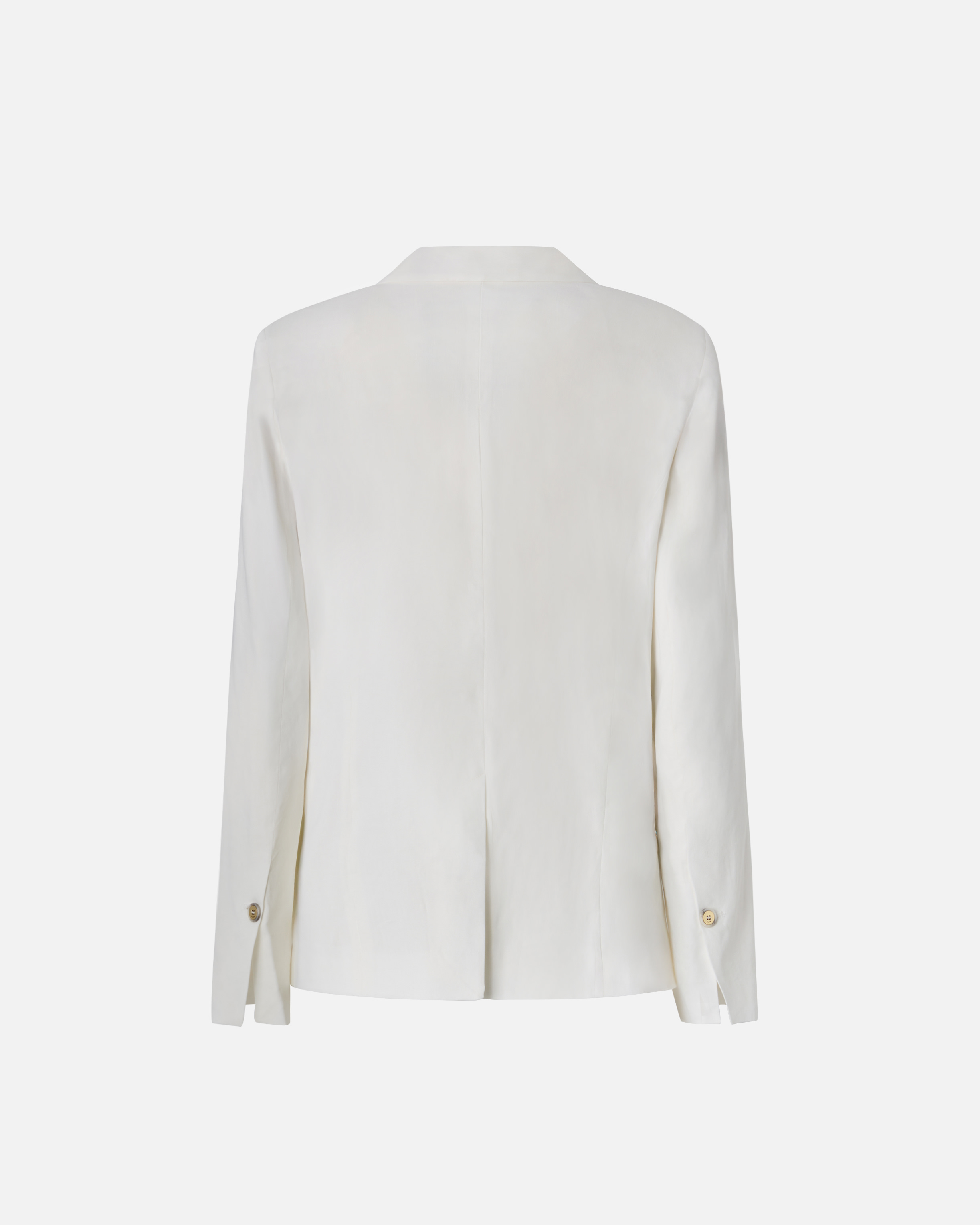 Linen-blend jacket White