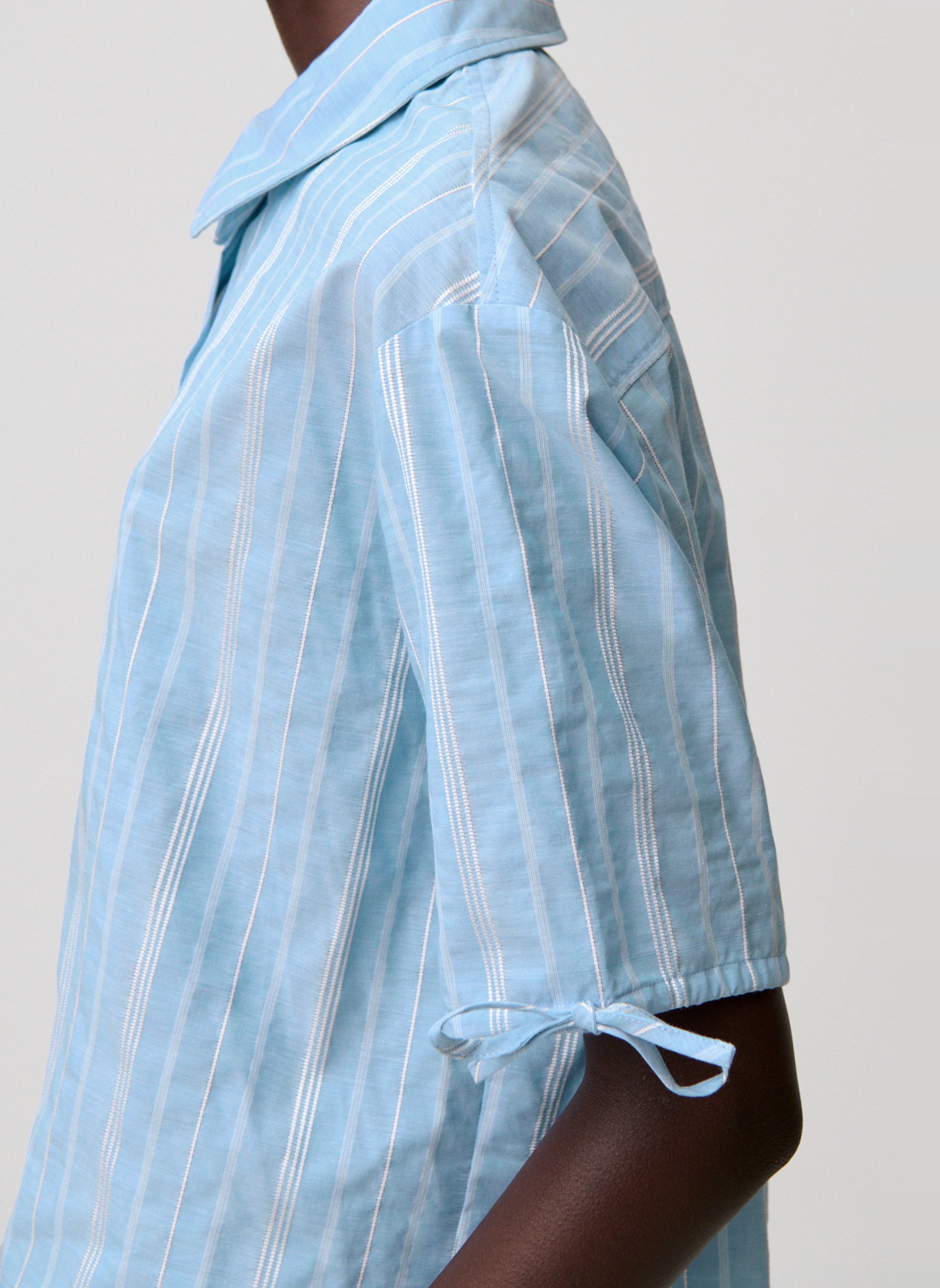 Chemise droite manches courtes rayée CLAUDIE PIERLOT Multicolore