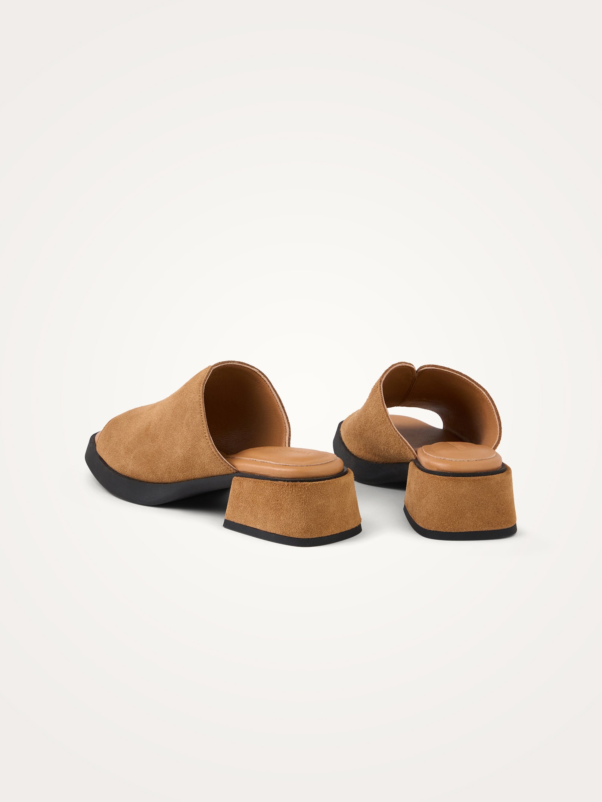 Cow print pony hair effect mules with heel VANESSA WU Brown