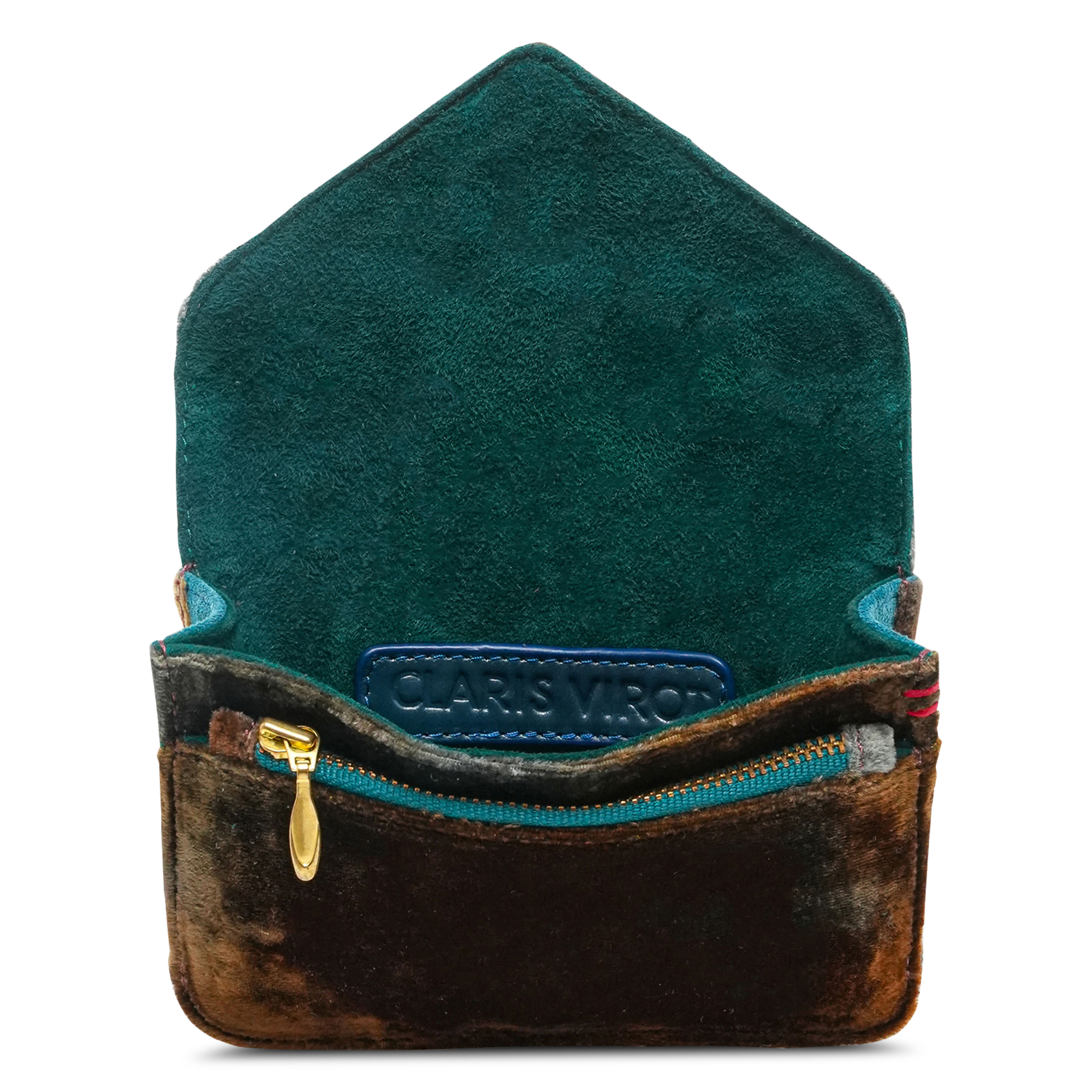 Velvet card holder CLARIS VIROT Multicolored