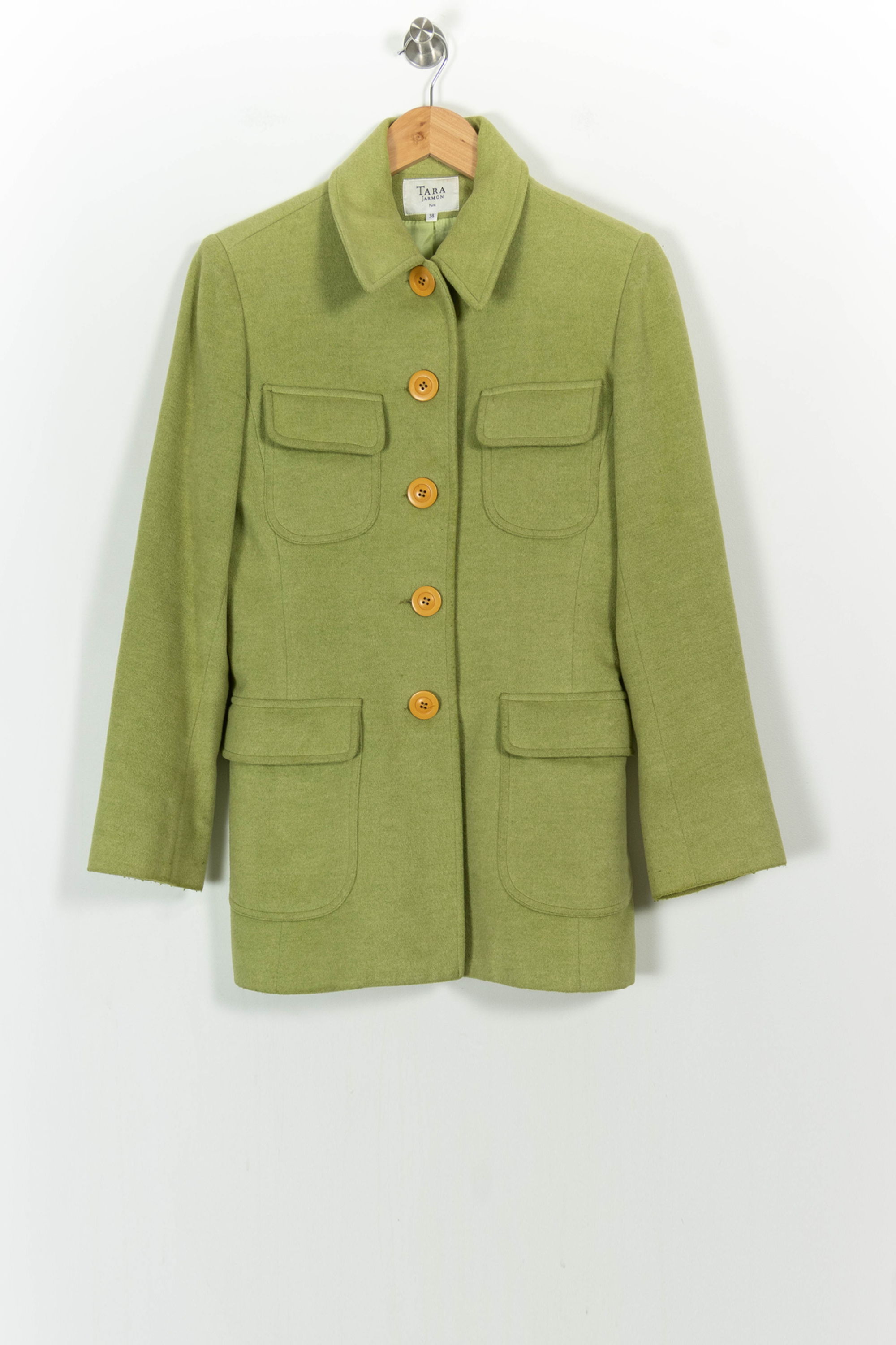 Long coat TARA JARMON - Seconde Main Green