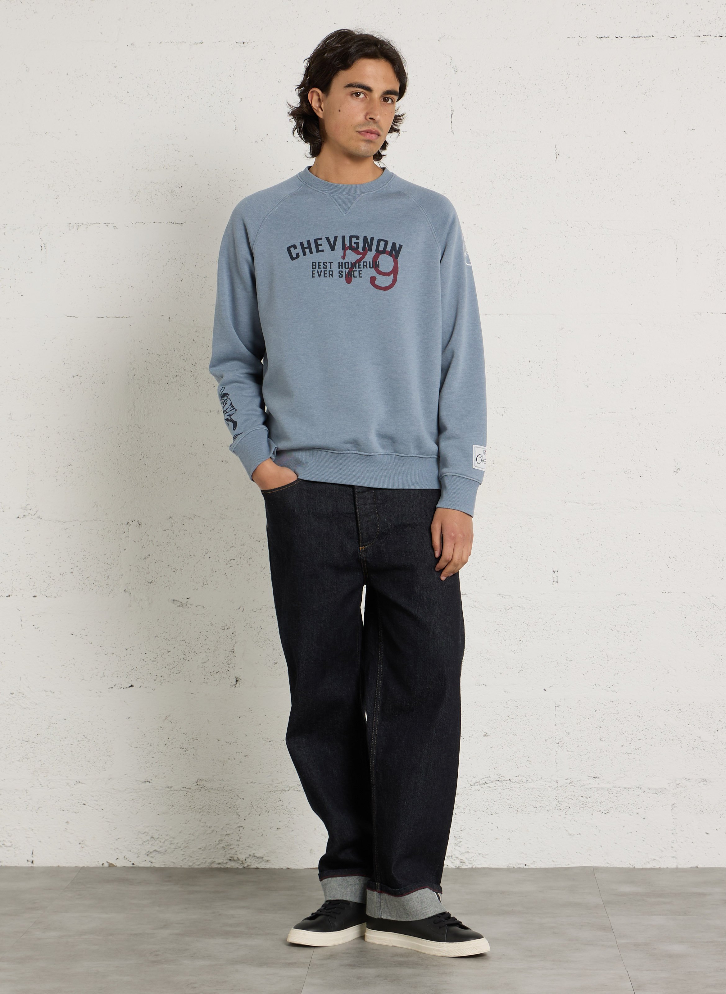 Effen sweater CHEVIGNON Blauw