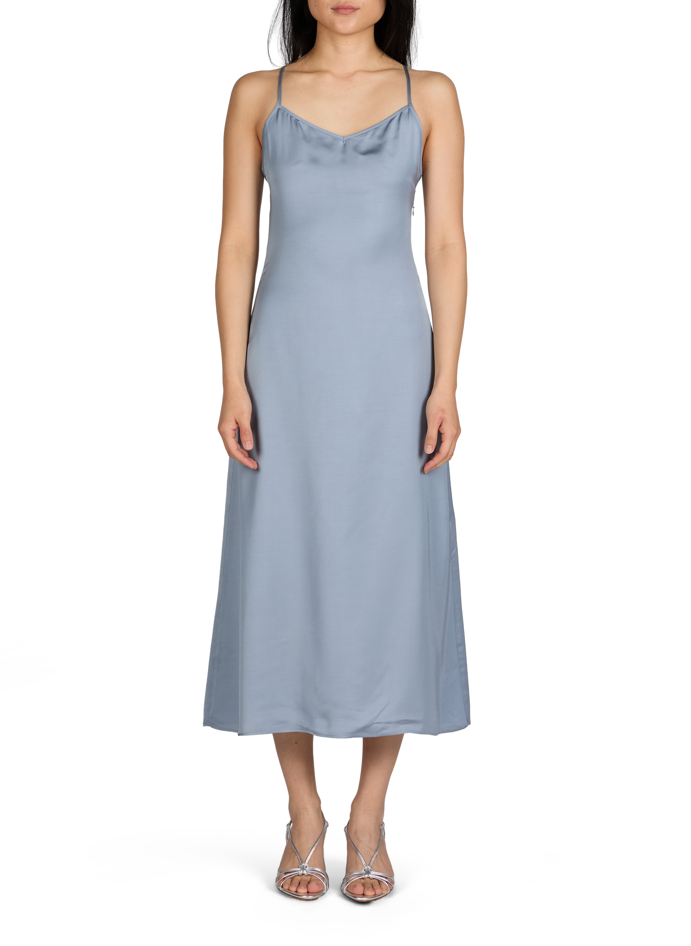 Lange, glanzende jurk SAISON 1865 Blauw