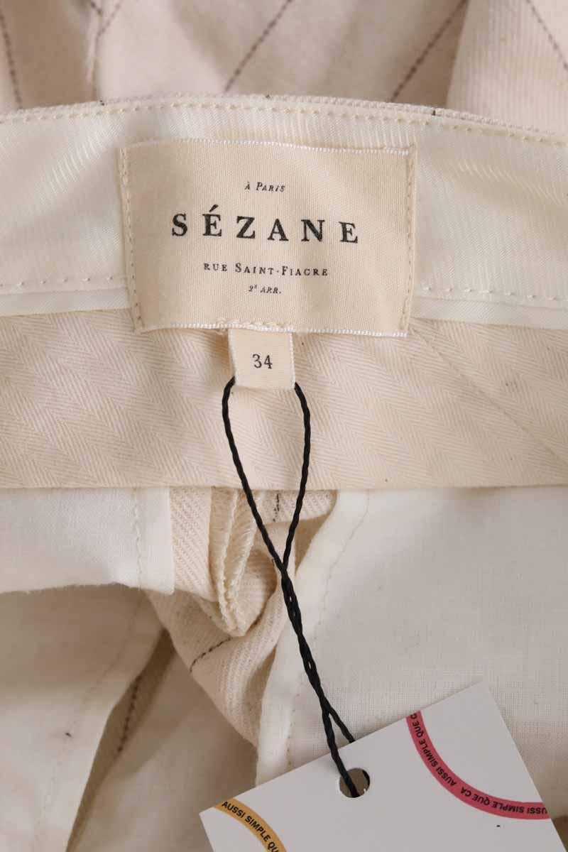 Straight-leg pants SEZANE - Seconde main Beige
