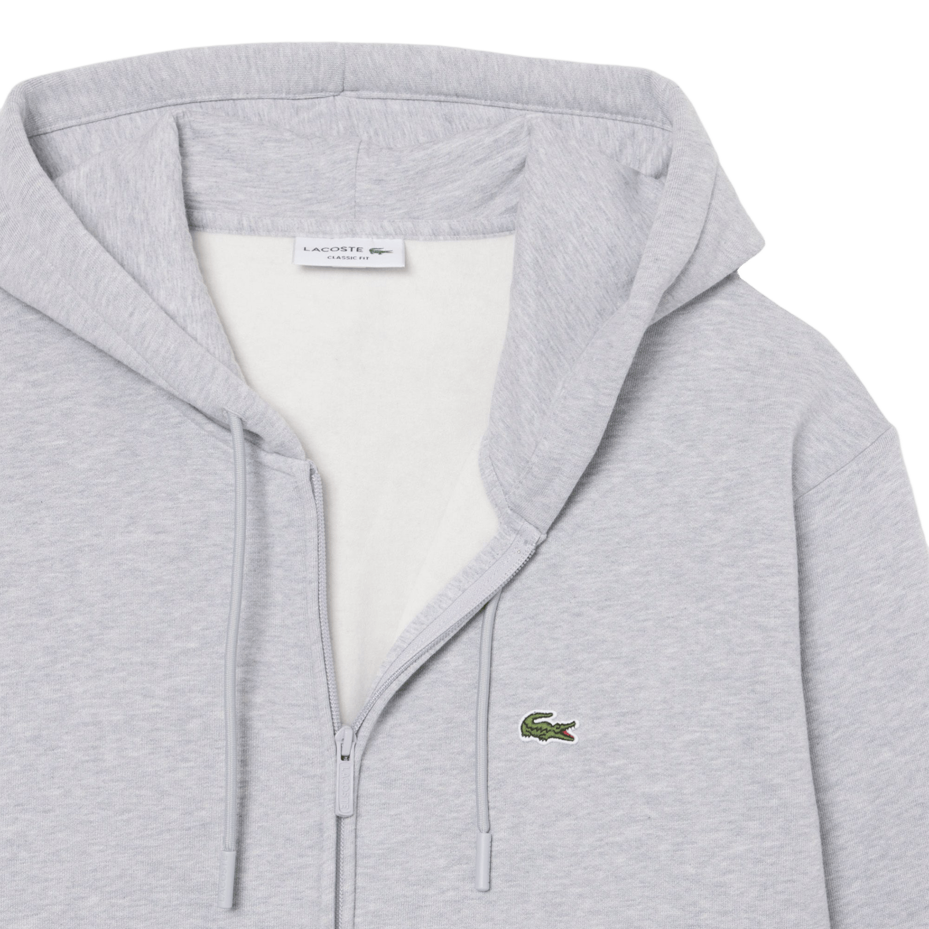 Cotton-blend hoodie LACOSTE Grey