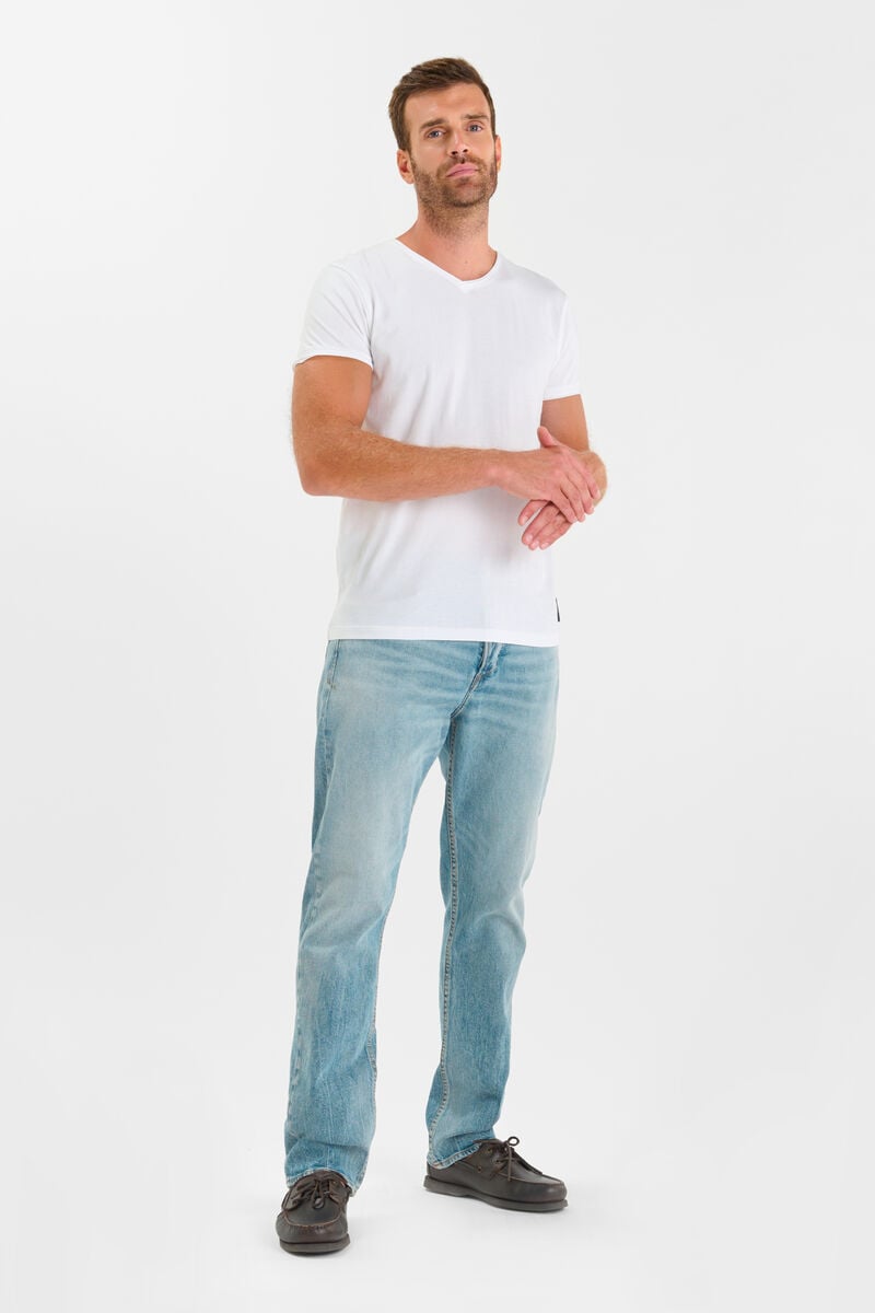 Loose-Fit Buttoned Jeans LE TEMPS DES CERISES Blue