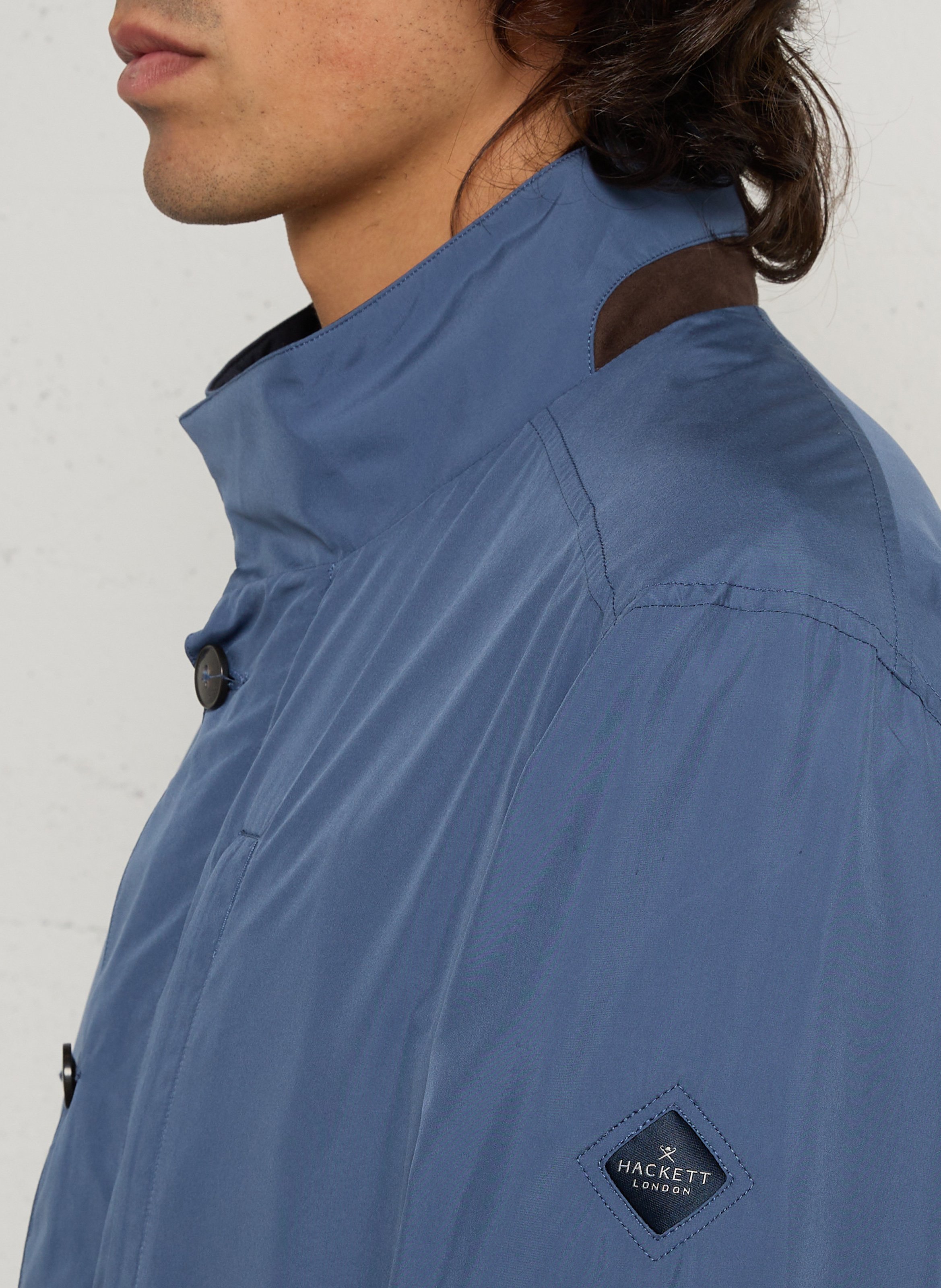 Veste imperméable col montant  HACKETT Bleu