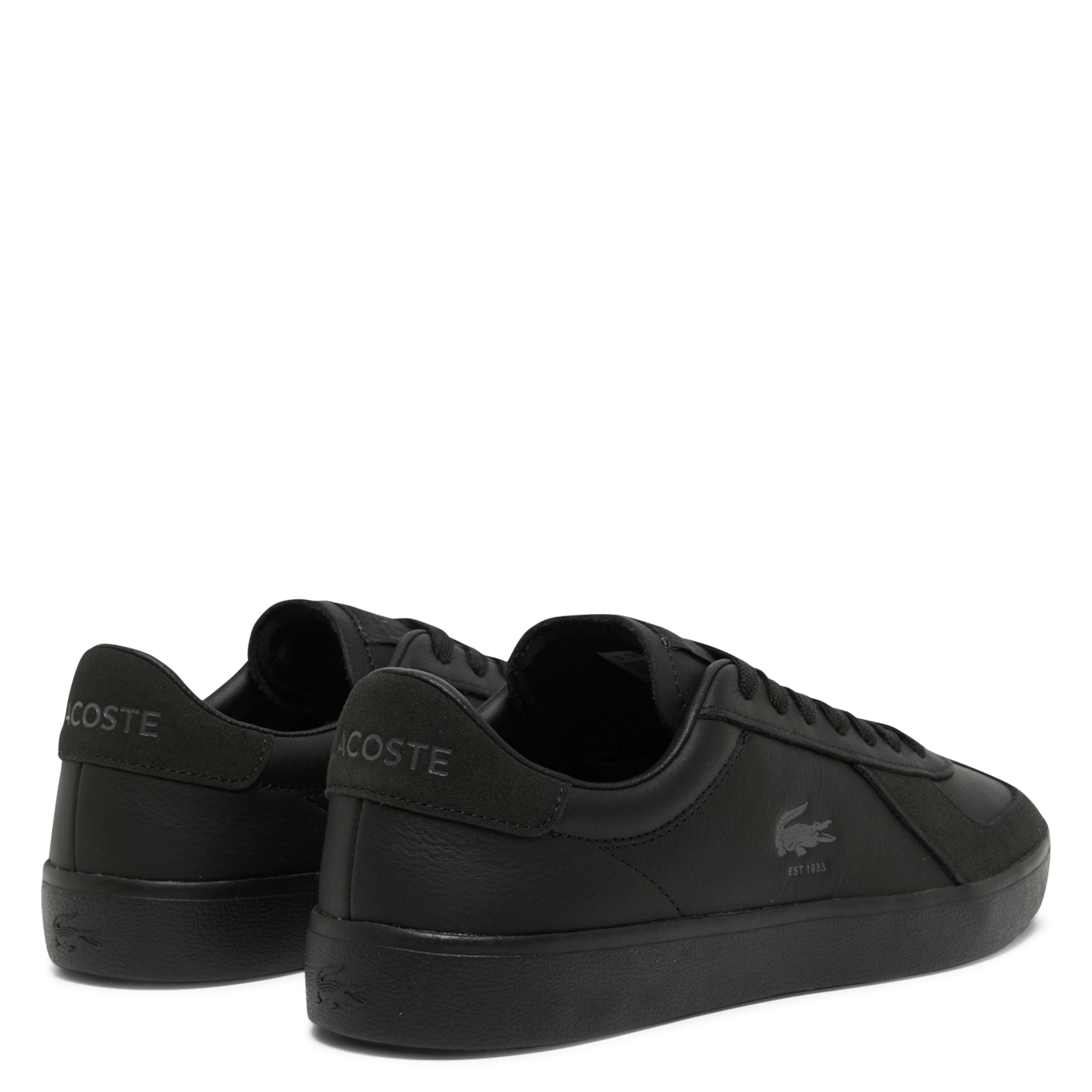 Lace-up low-top sneakers LACOSTE Black