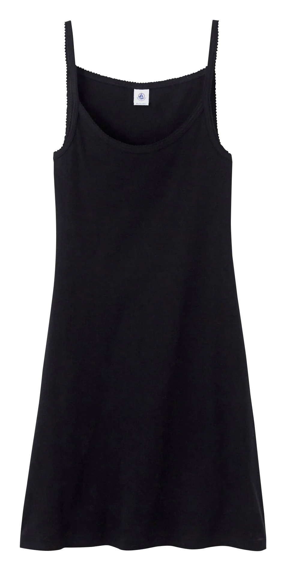 Nuisette col rond en coton PETIT BATEAU Noir