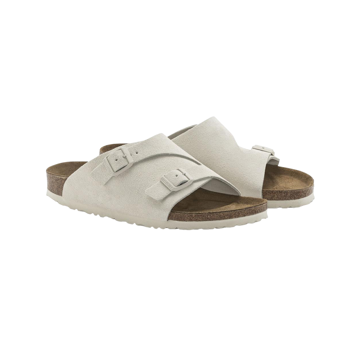 Faux leather sandals BIRKENSTOCK White