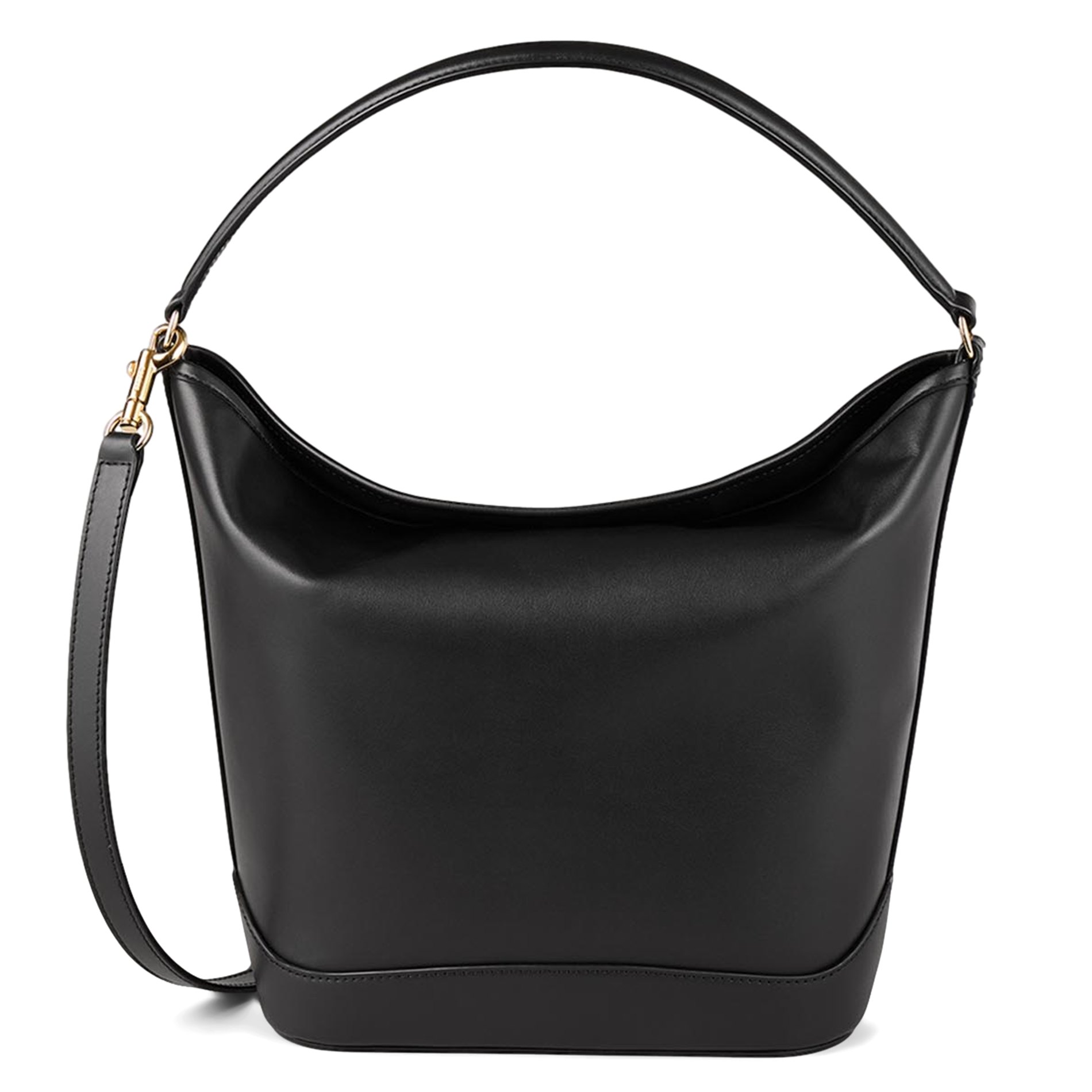 Buideltas van leer SANDRO Zwart