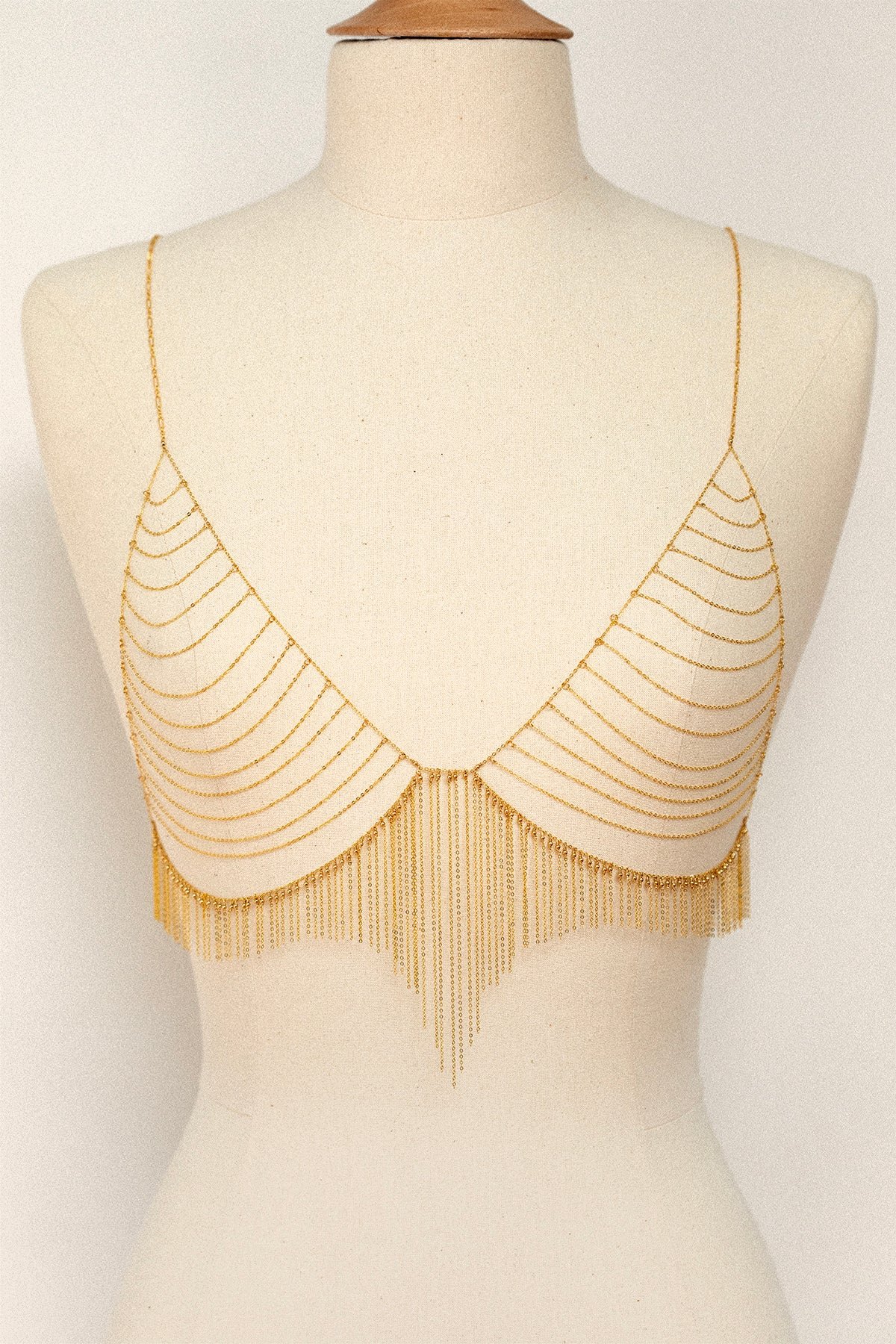 Fringe crop top YAY Golden