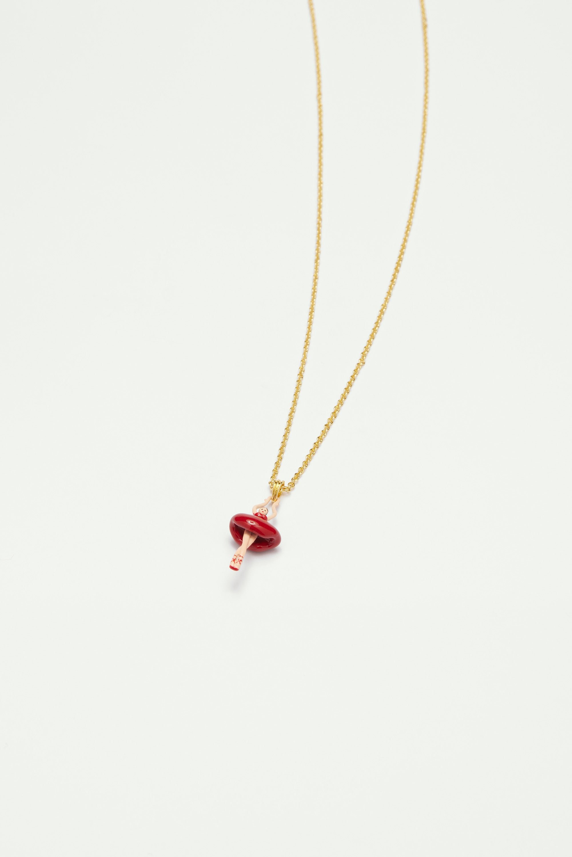 Mini ballerina tutu necklace LES NEREIDES Red