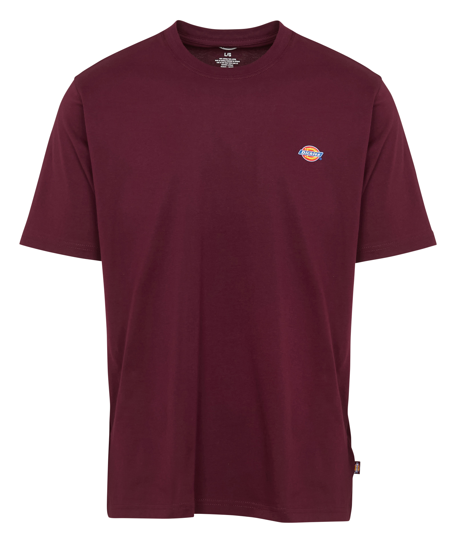 Tee-shirt droit col rond en coton DICKIES Marron