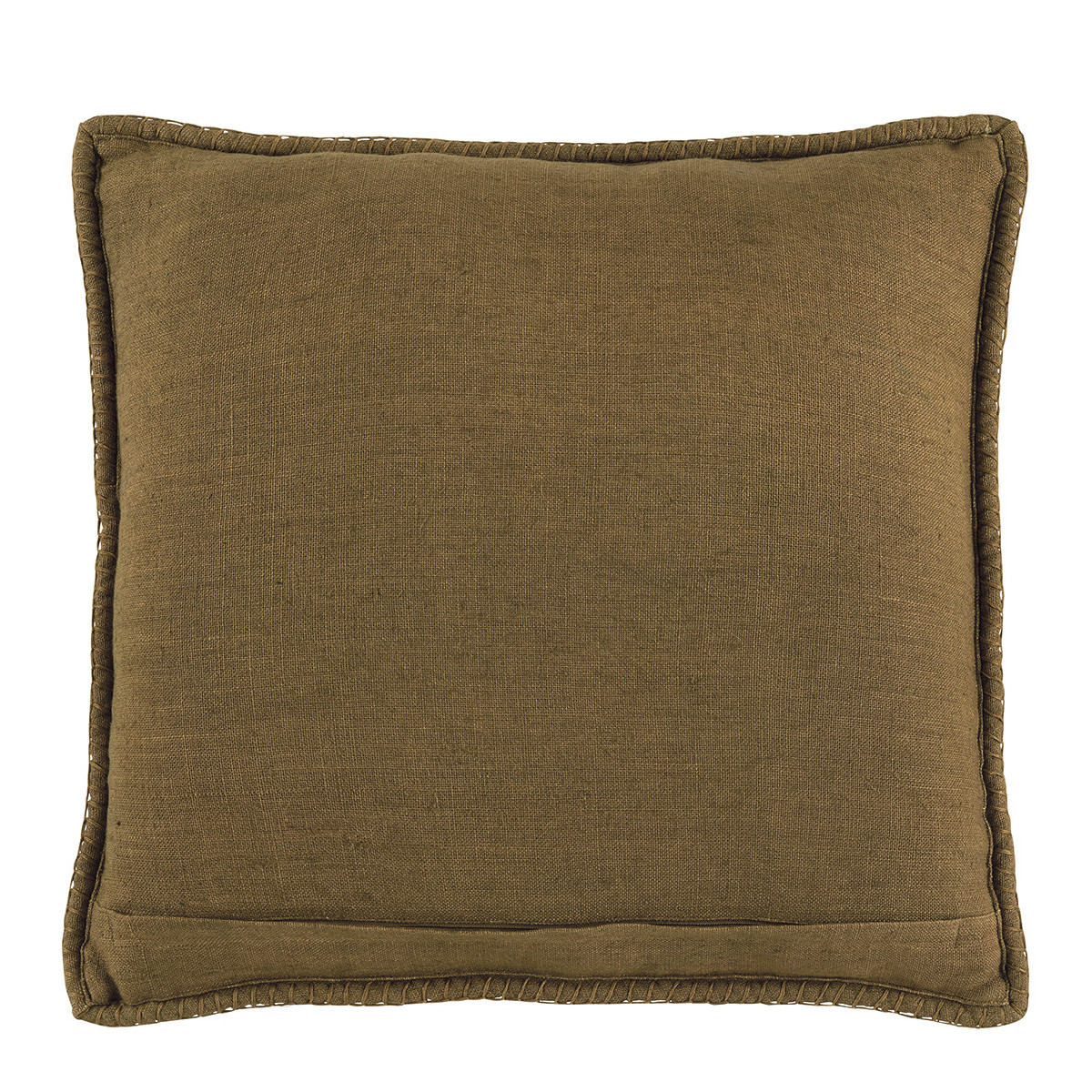 Linen cushion BLANC D'IVOIRE Brown