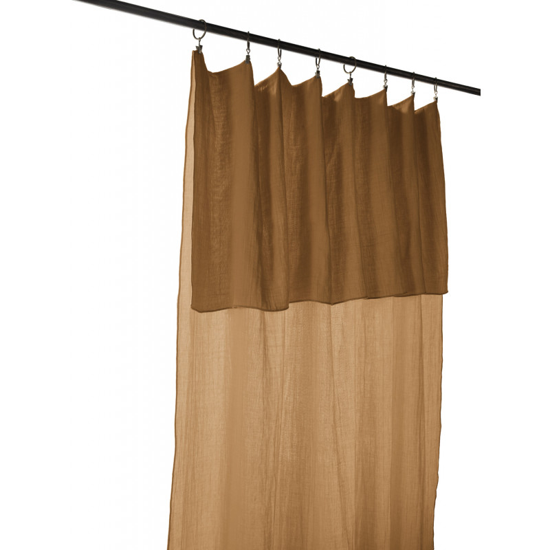 Blackout and Thermal Curtains L'EFFET PAPILLON Brown