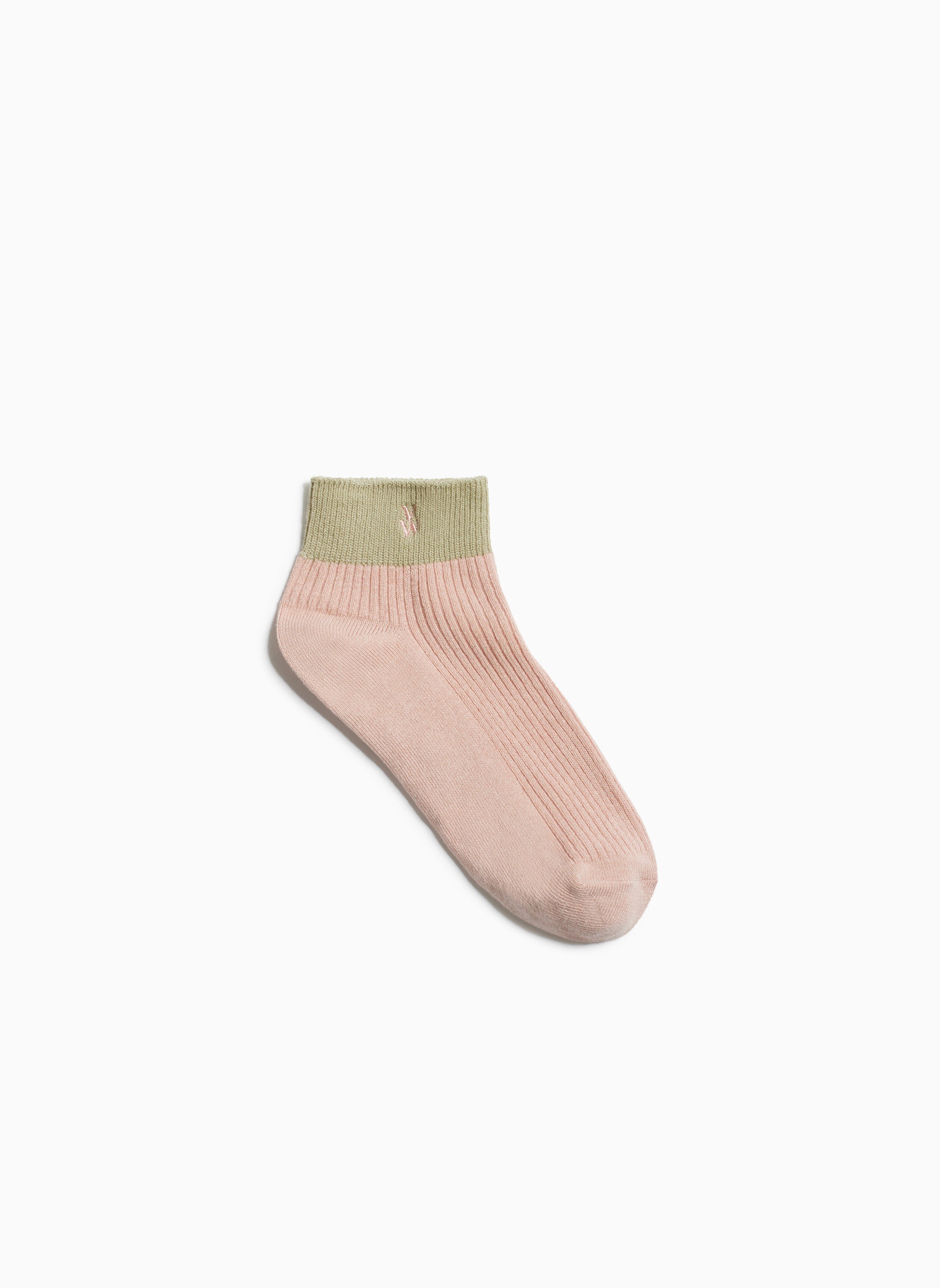 Short cotton-blend ribbed socks VANESSA WU